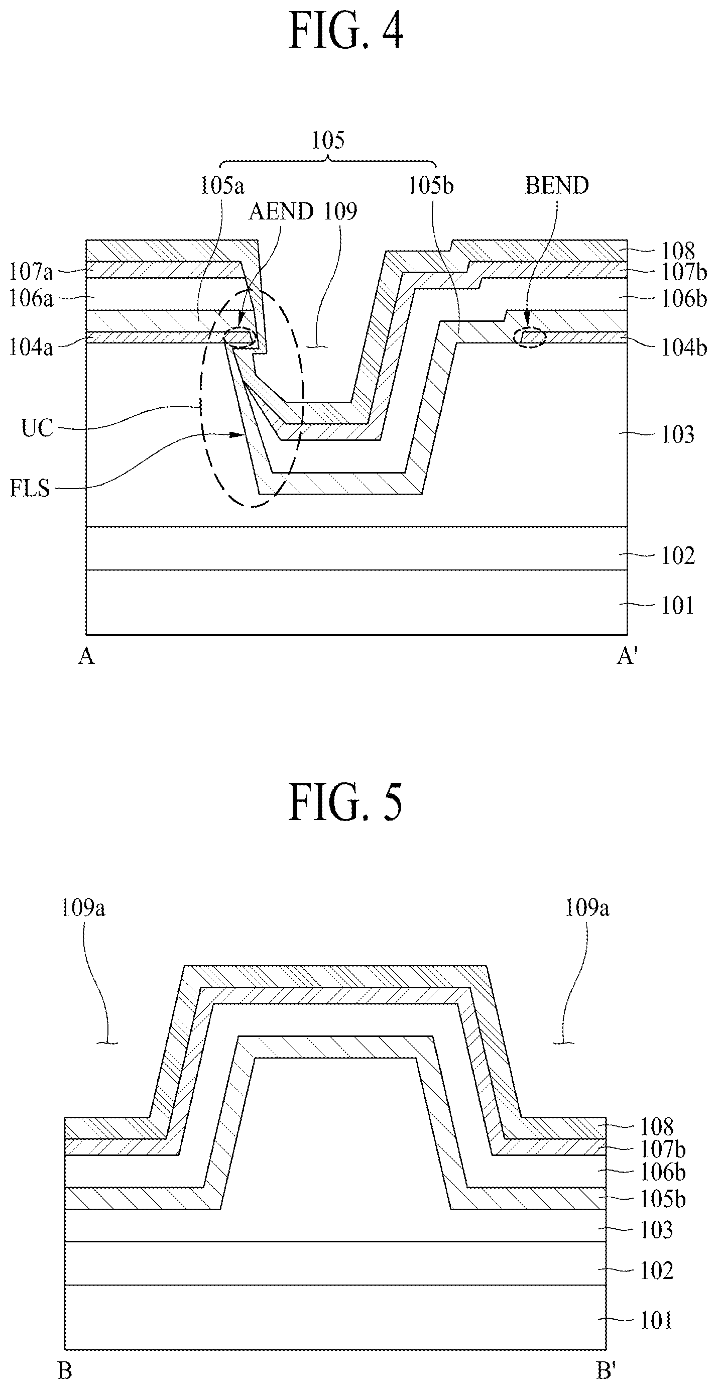 Patent US12588357 Figure 4 – Light emitting display apparatus including an undercut along an outer periphery of an anode