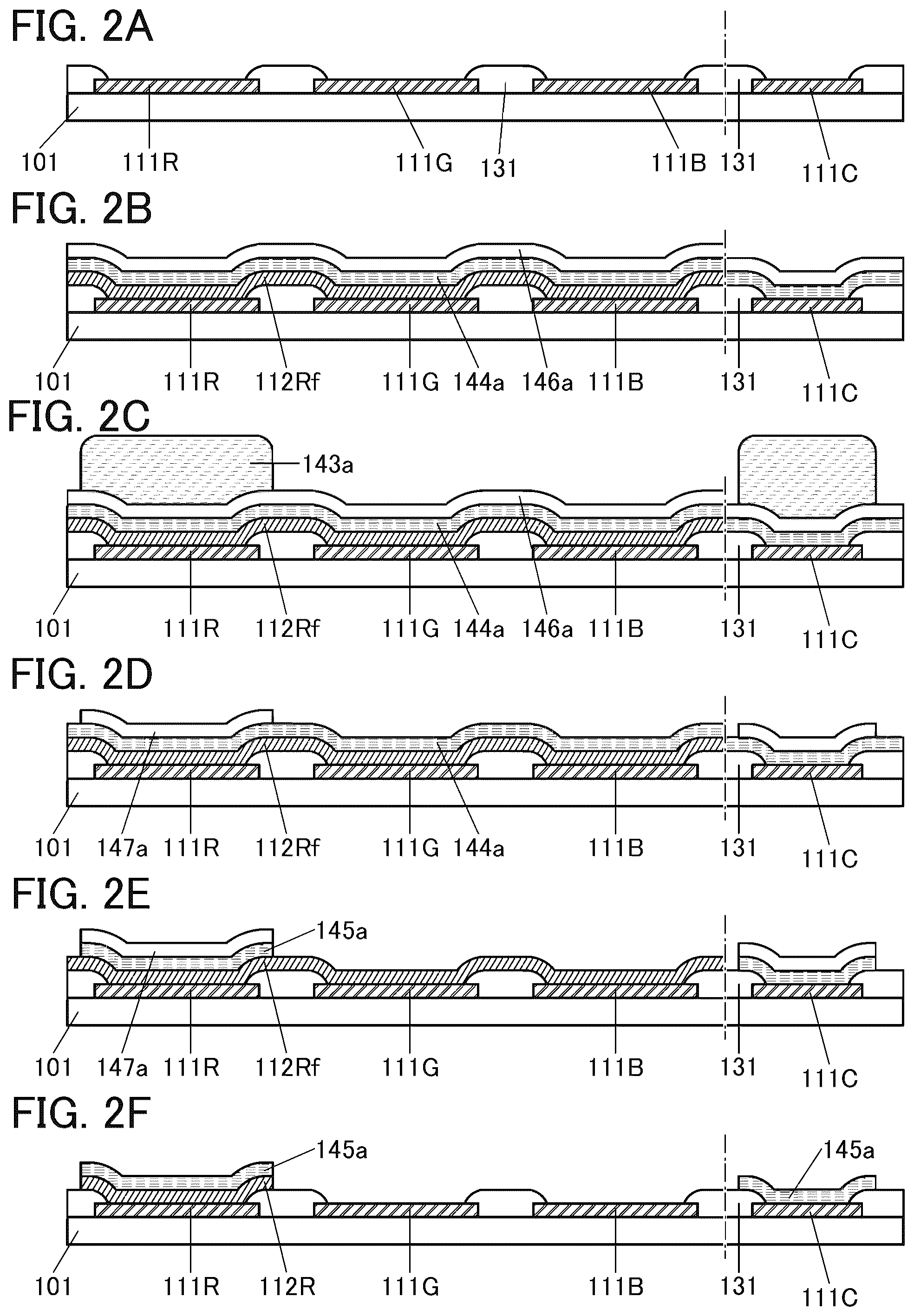 Patent US12588358 Figure 2 – Display device and method for manufacturing display device