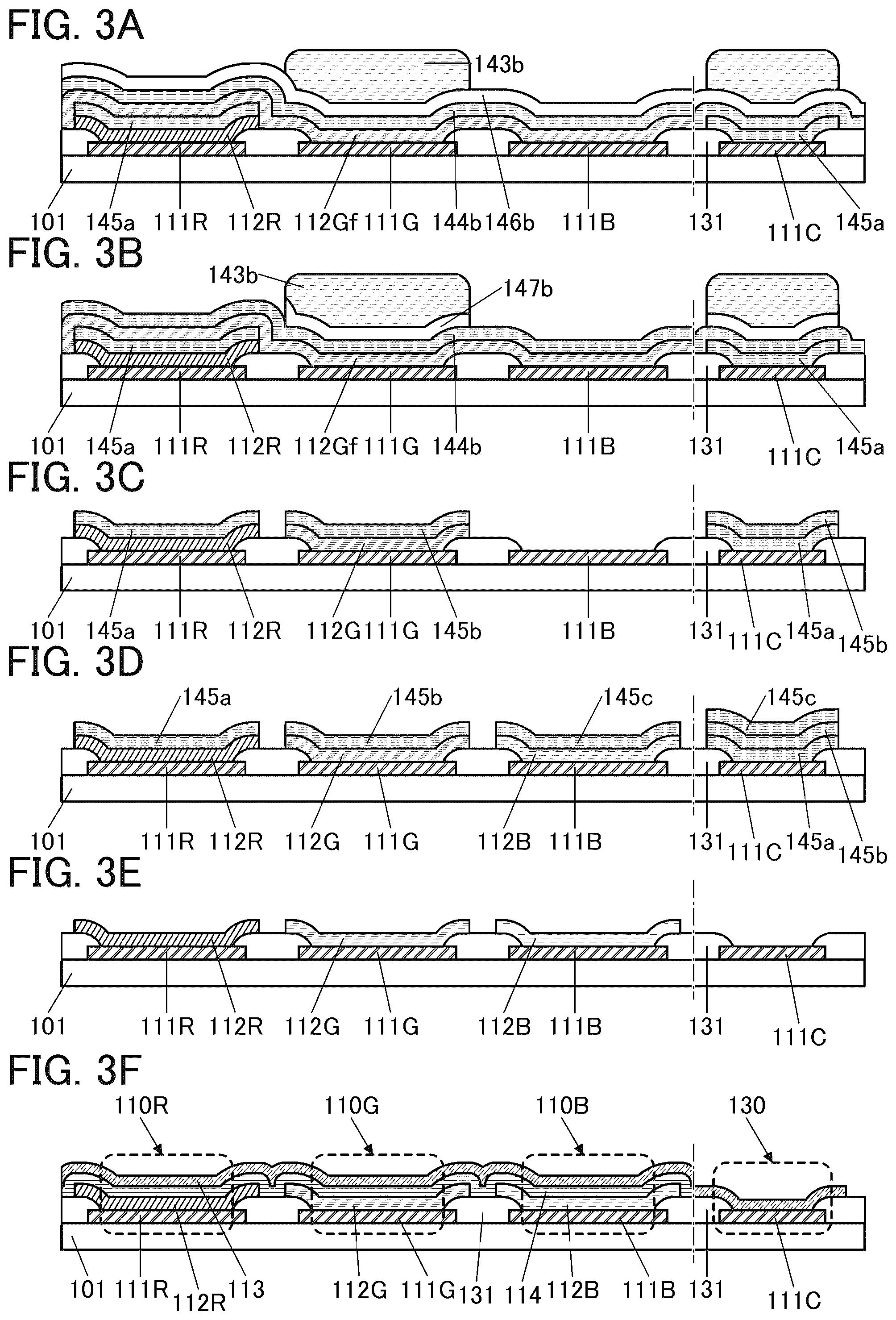 Patent US12588358 Figure 3 – Display device and method for manufacturing display device