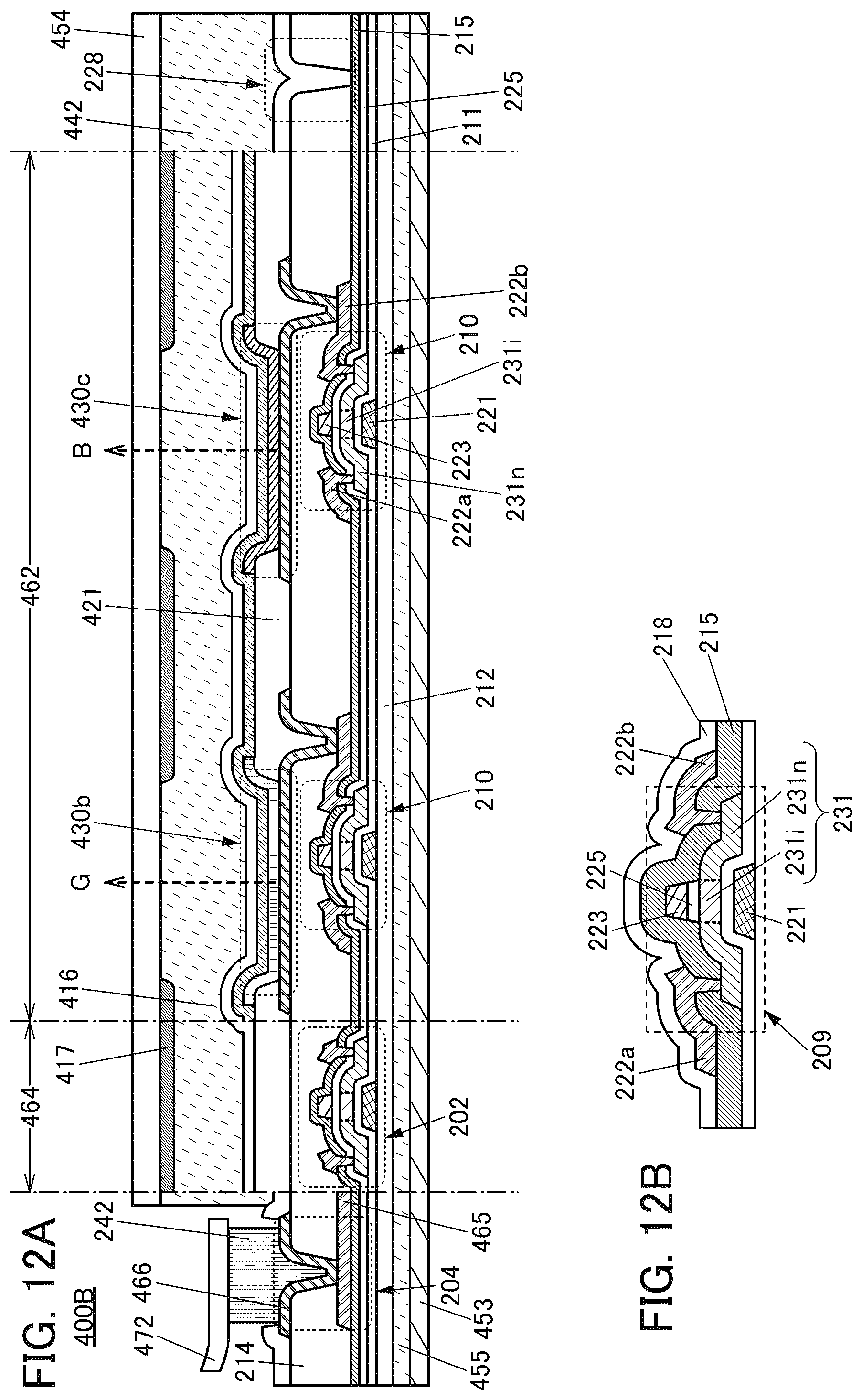 Patent US12588358 Figure 12 – Display device and method for manufacturing display device