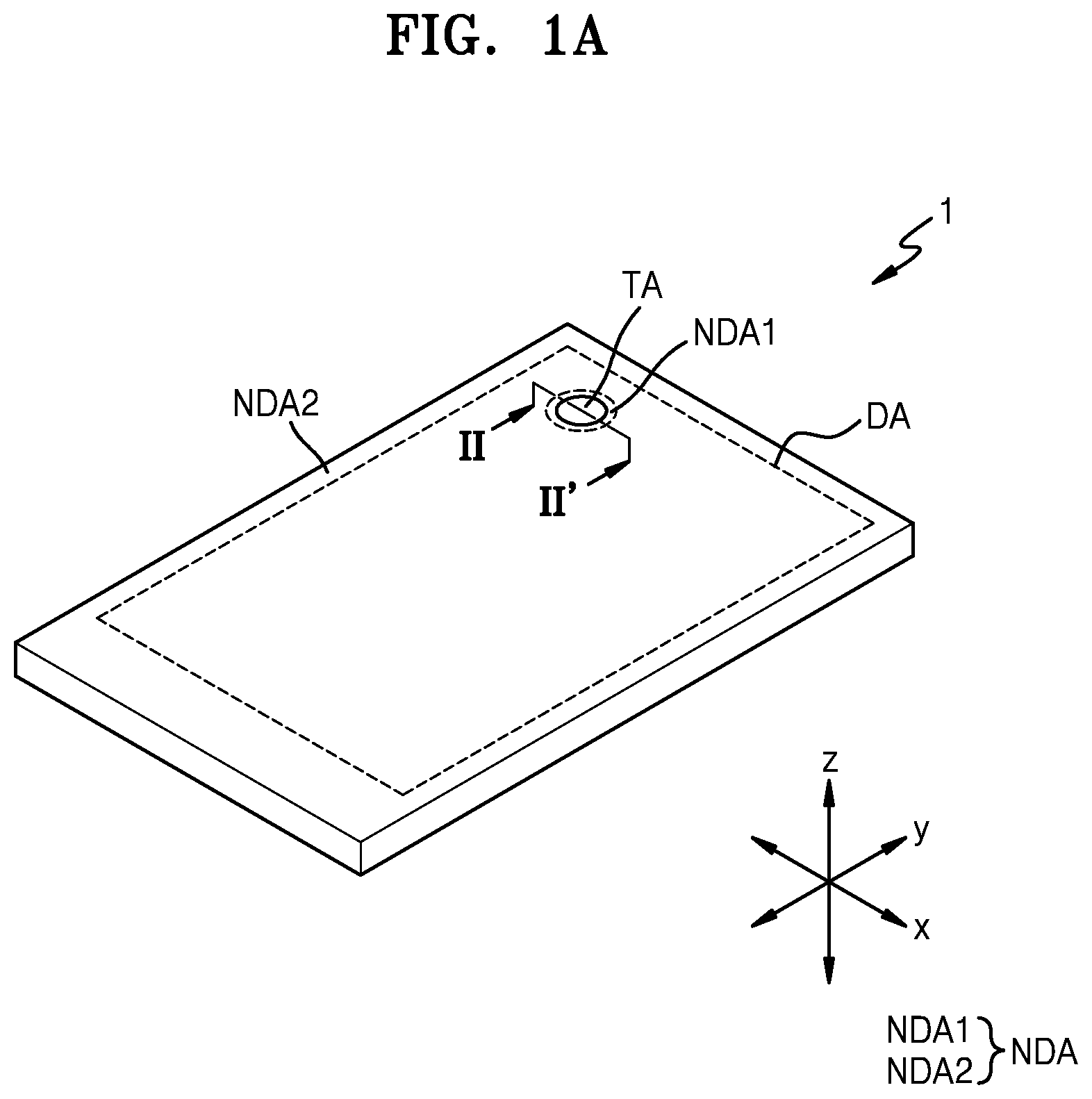 Patent US12588359 Figure 1 – Display panel and electronic apparatus including the same
