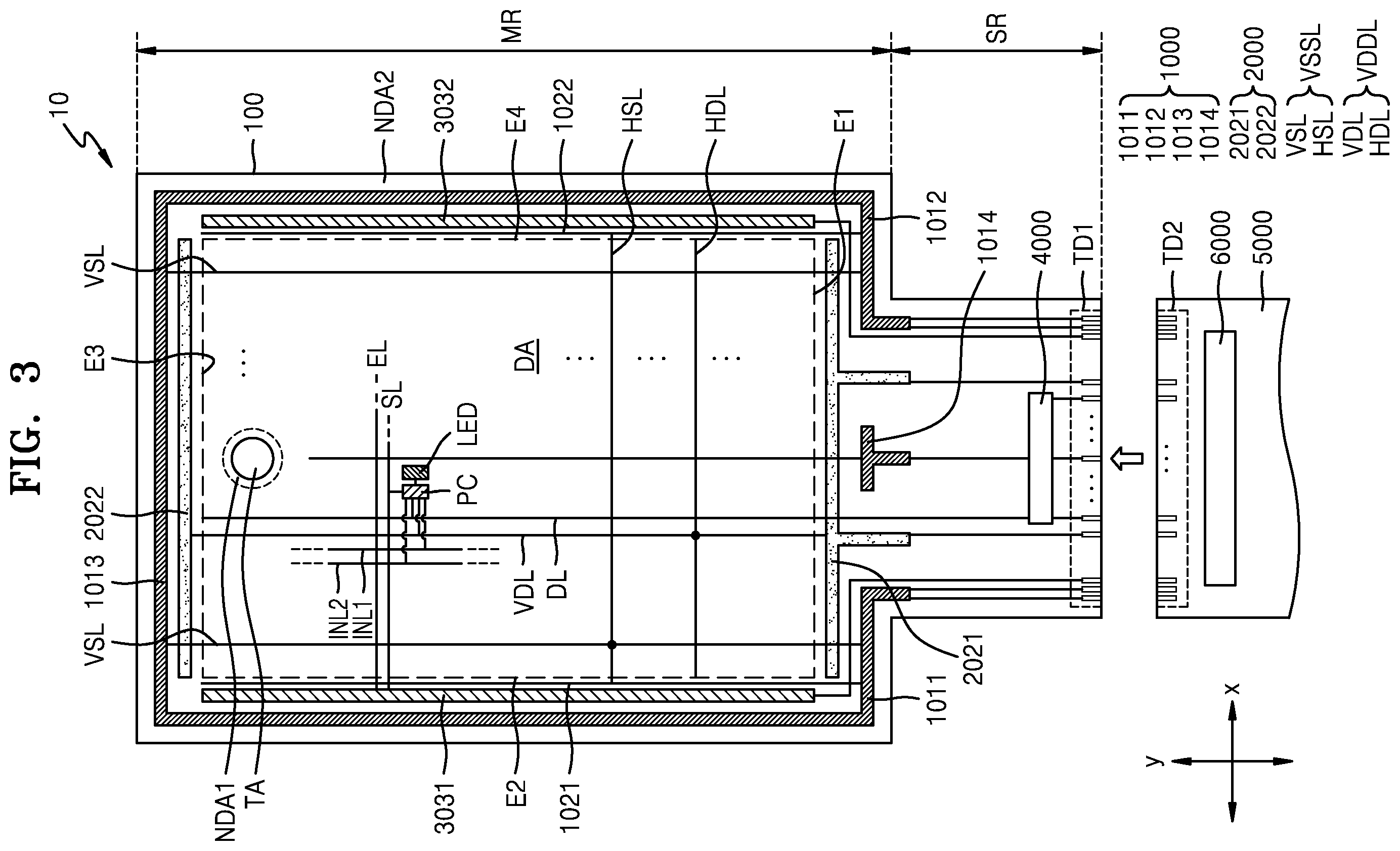Patent US12588359 Figure 5 – Display panel and electronic apparatus including the same