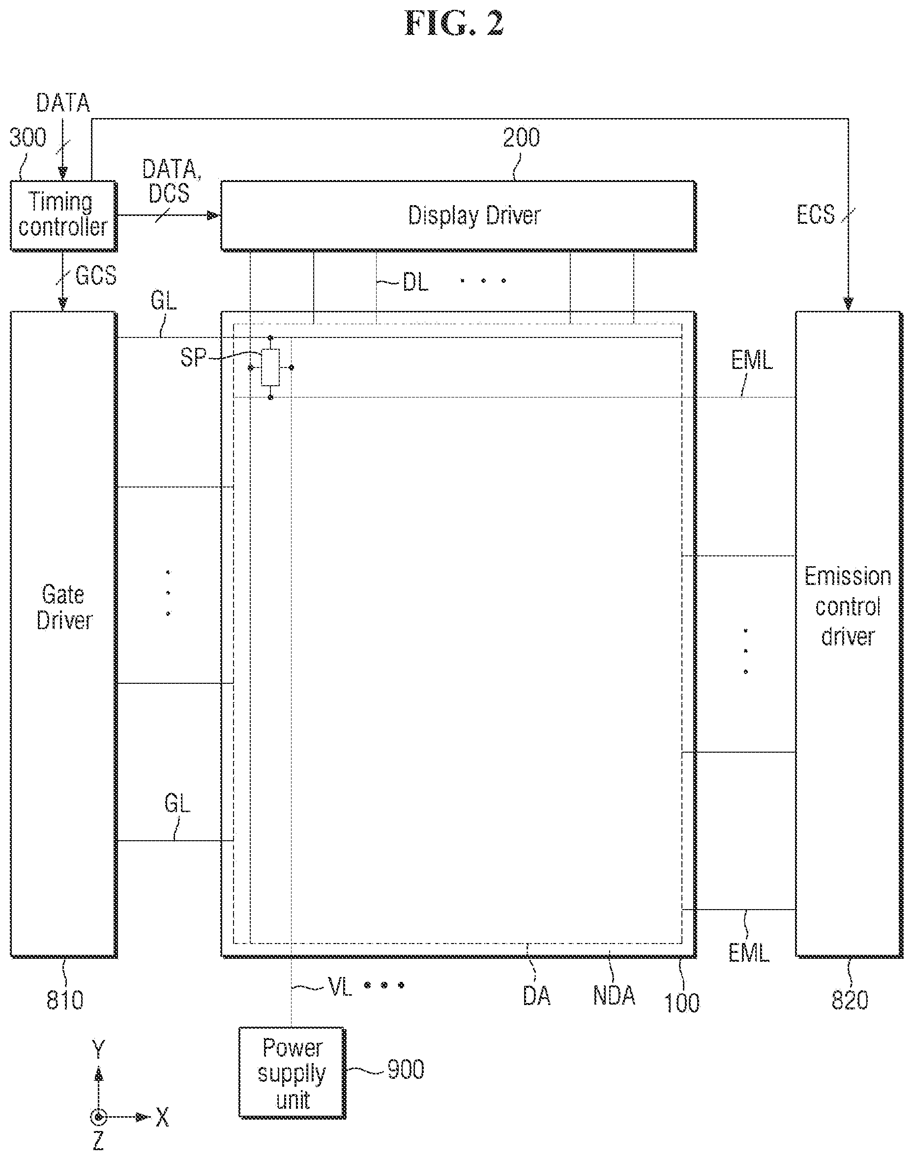Patent US12588361 Figure 2 – Display device