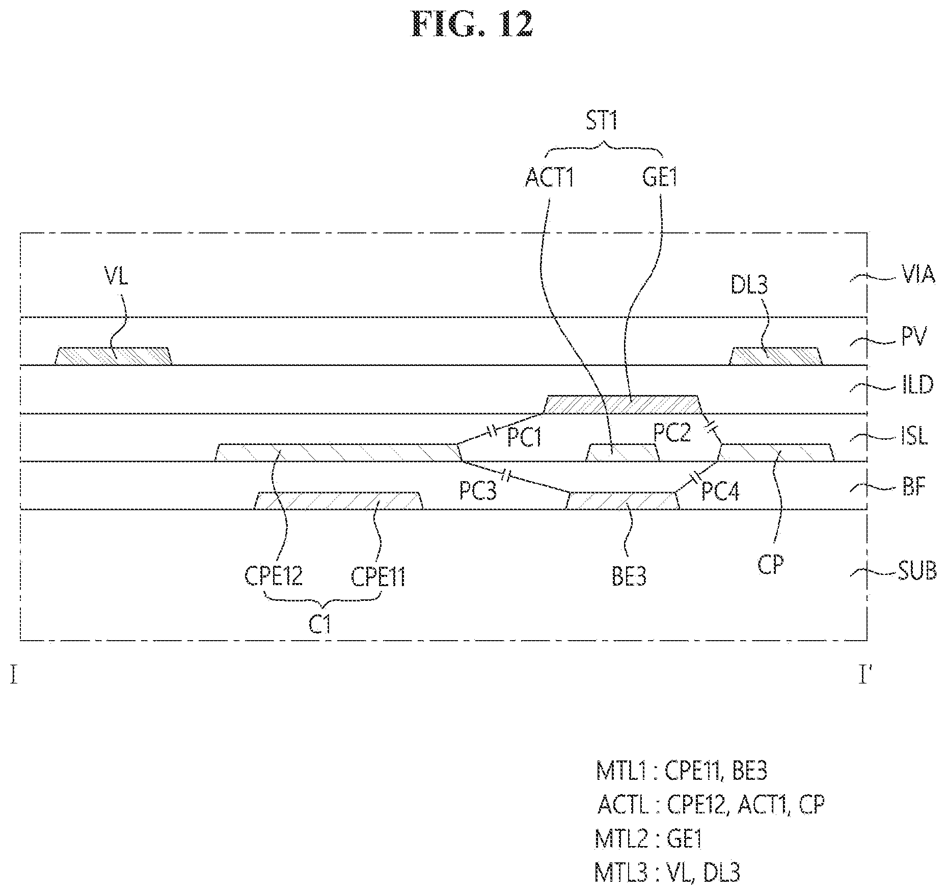 Patent US12588361 Figure 12 – Display device