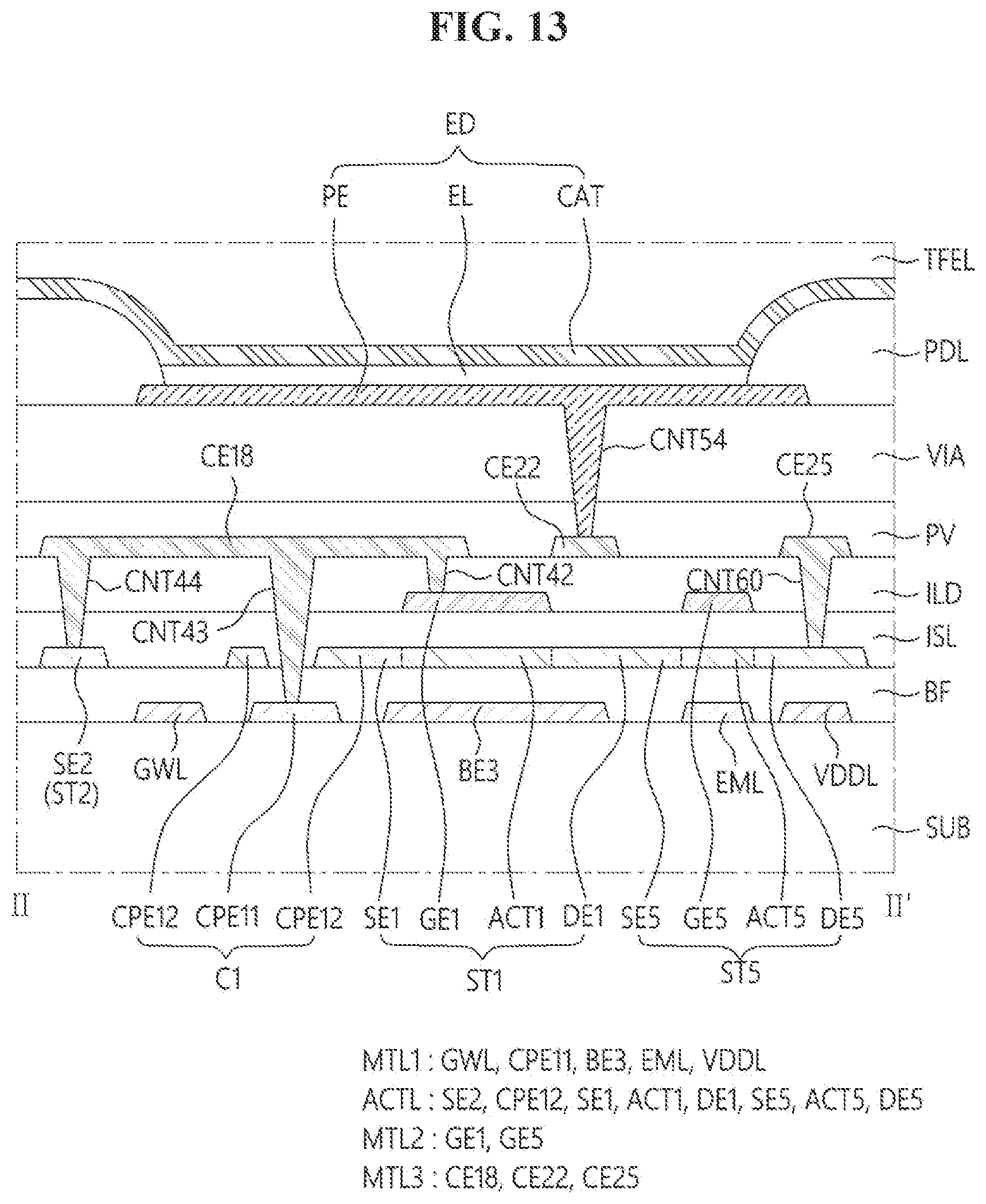 Patent US12588361 Figure 13 – Display device
