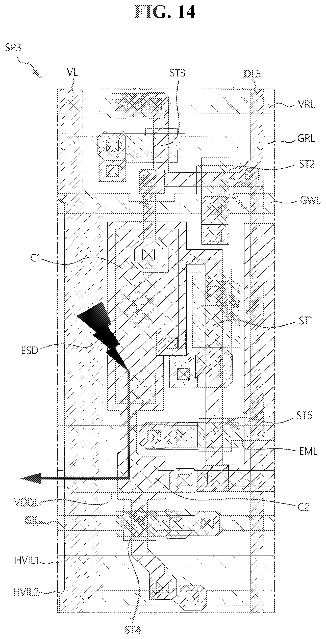 Patent US12588361 Figure 14 – Display device