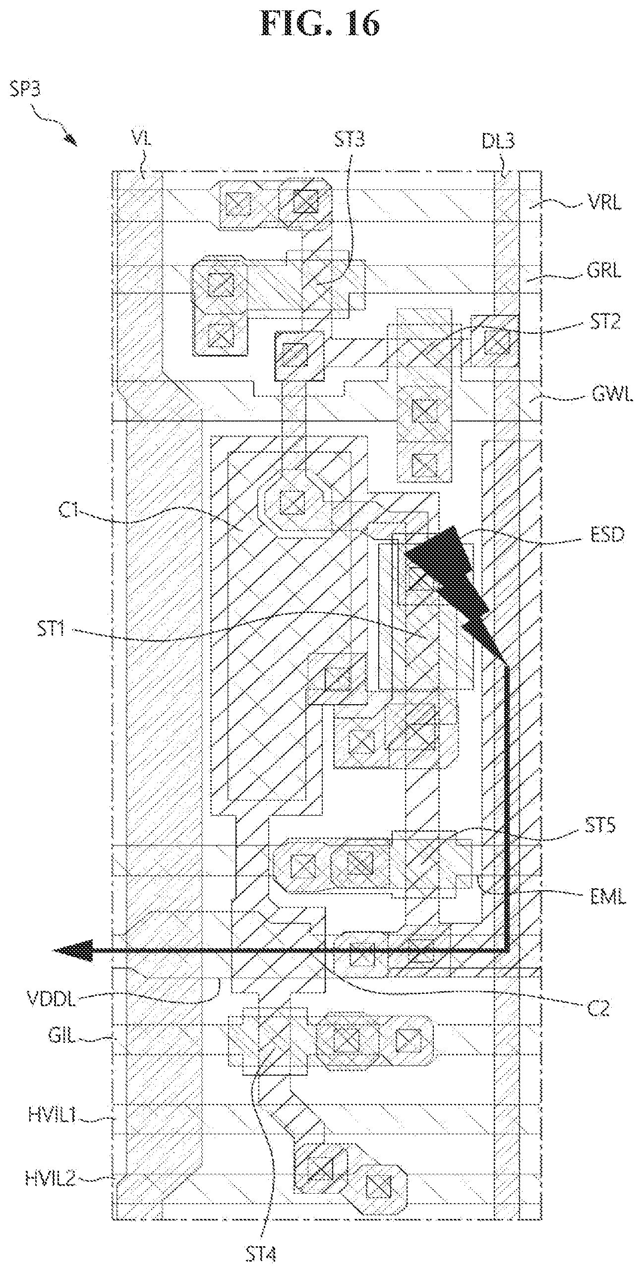Patent US12588361 Figure 16 – Display device