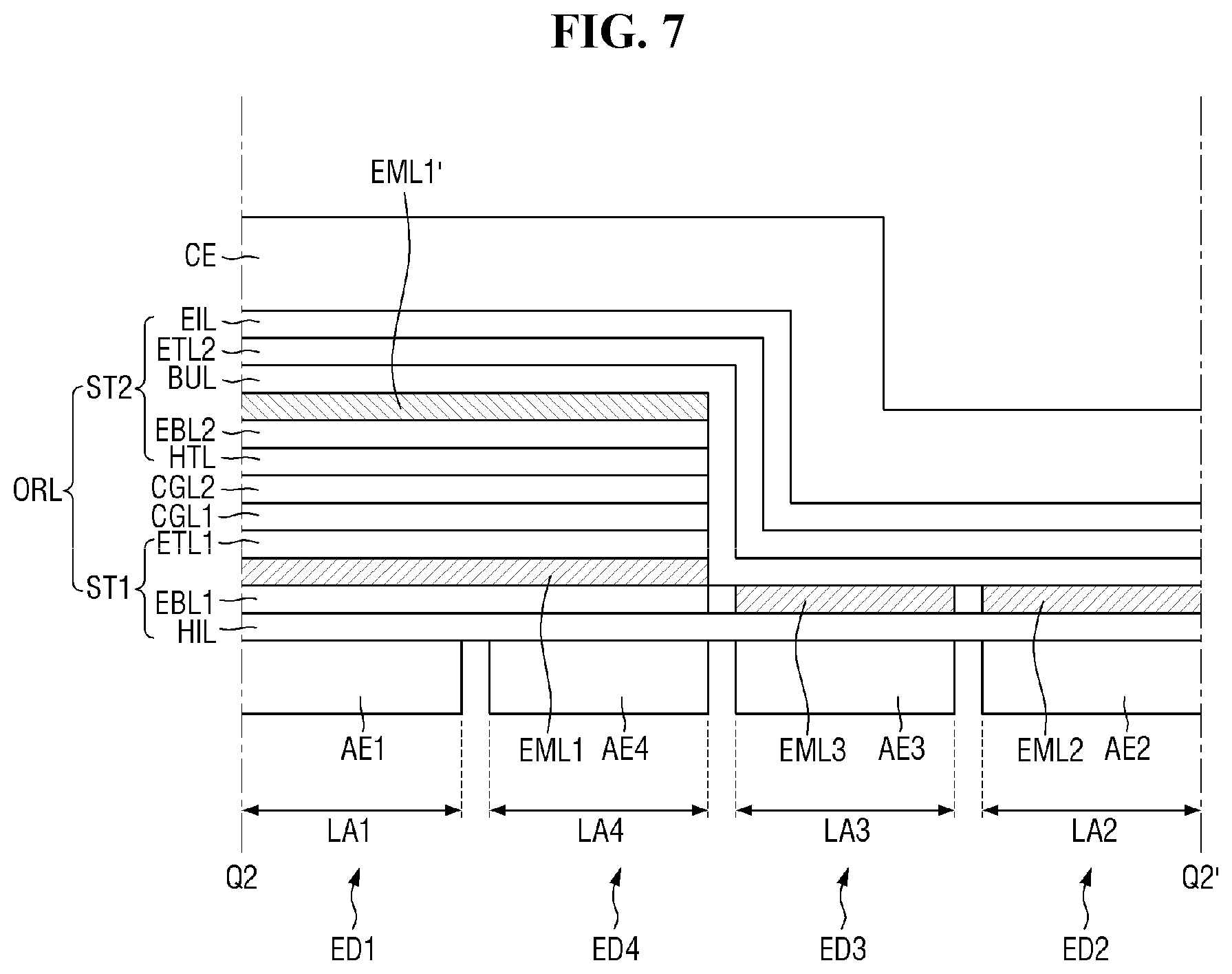 Patent US12588364 Figure 7 – Display device and method for manufacturing the same