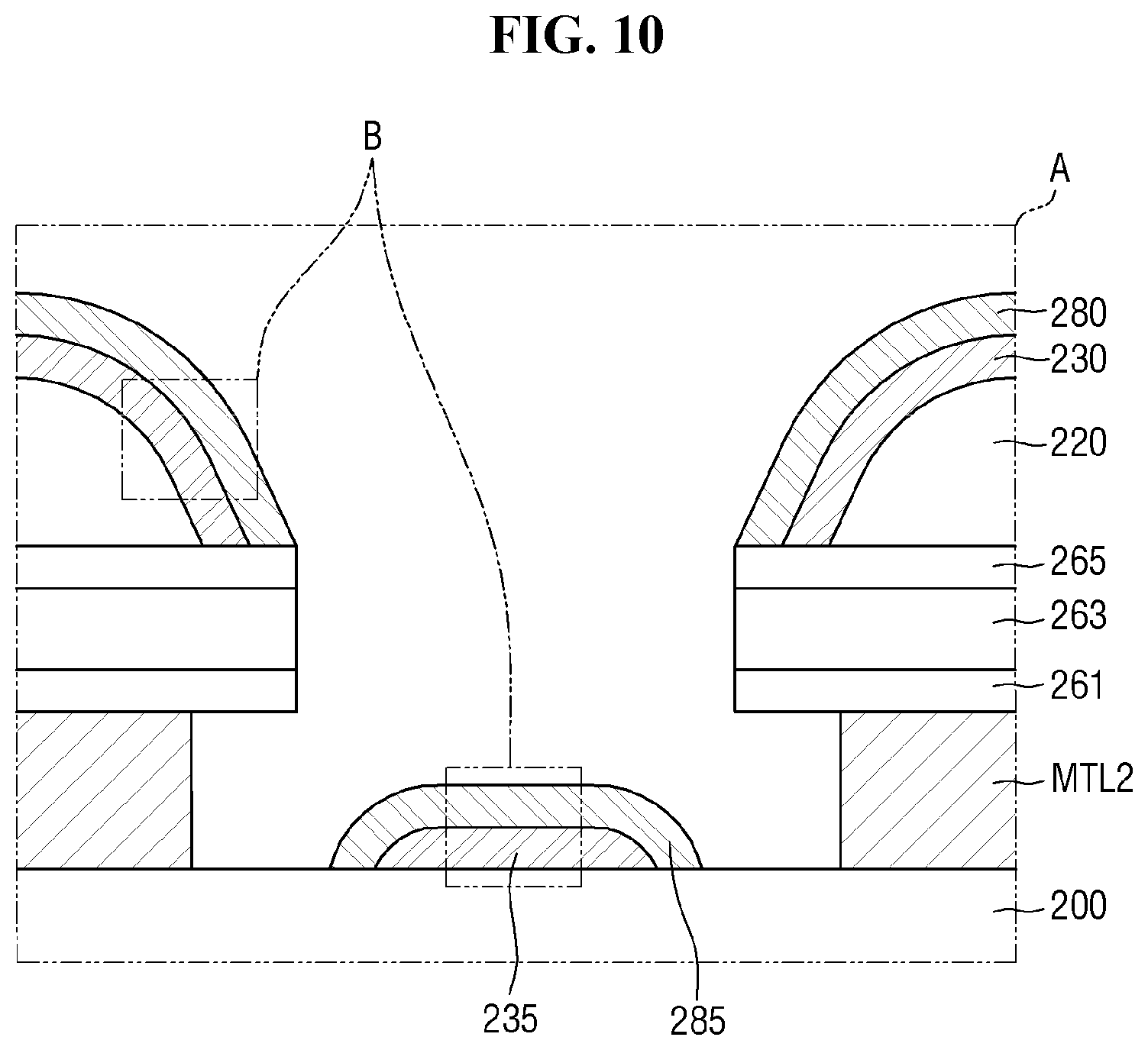 Patent US12588364 Figure 10 – Display device and method for manufacturing the same
