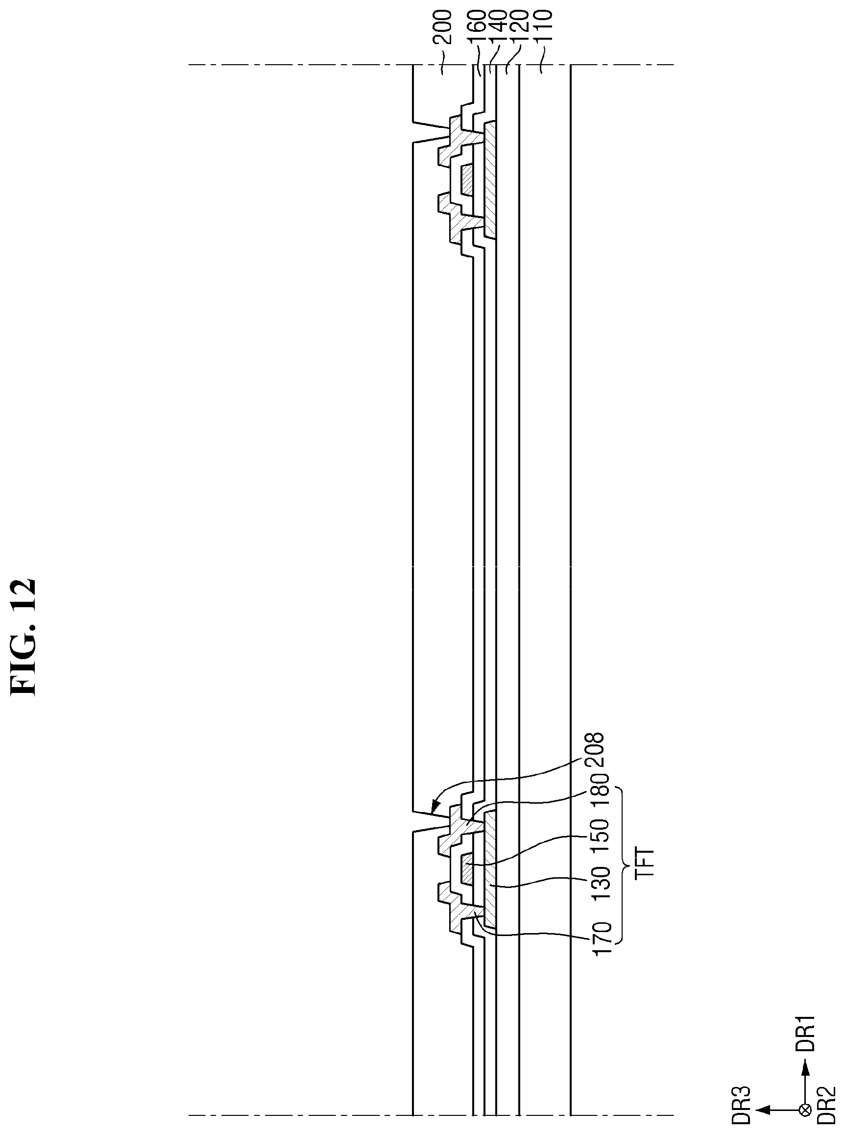 Patent US12588364 Figure 12 – Display device and method for manufacturing the same