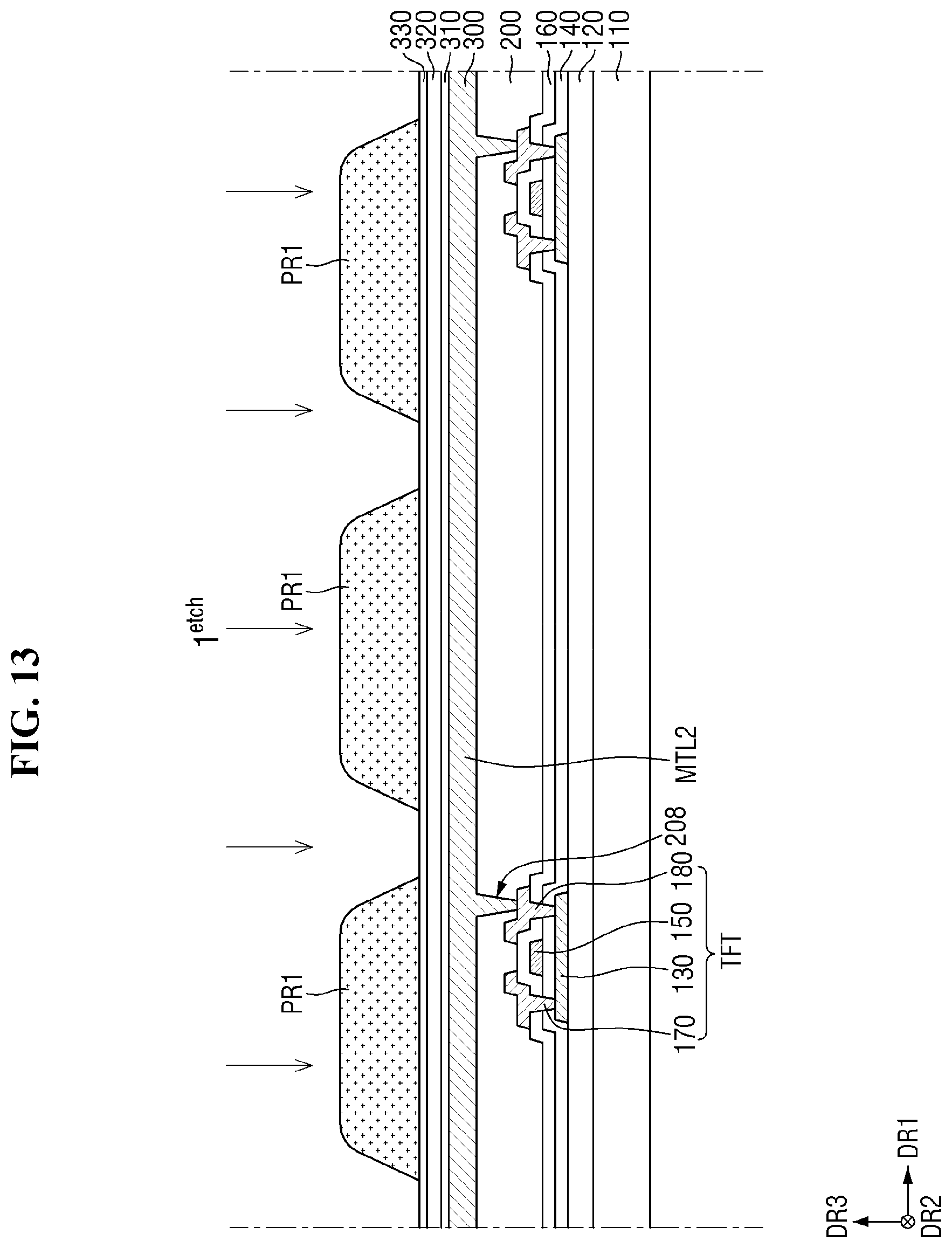 Patent US12588364 Figure 13 – Display device and method for manufacturing the same