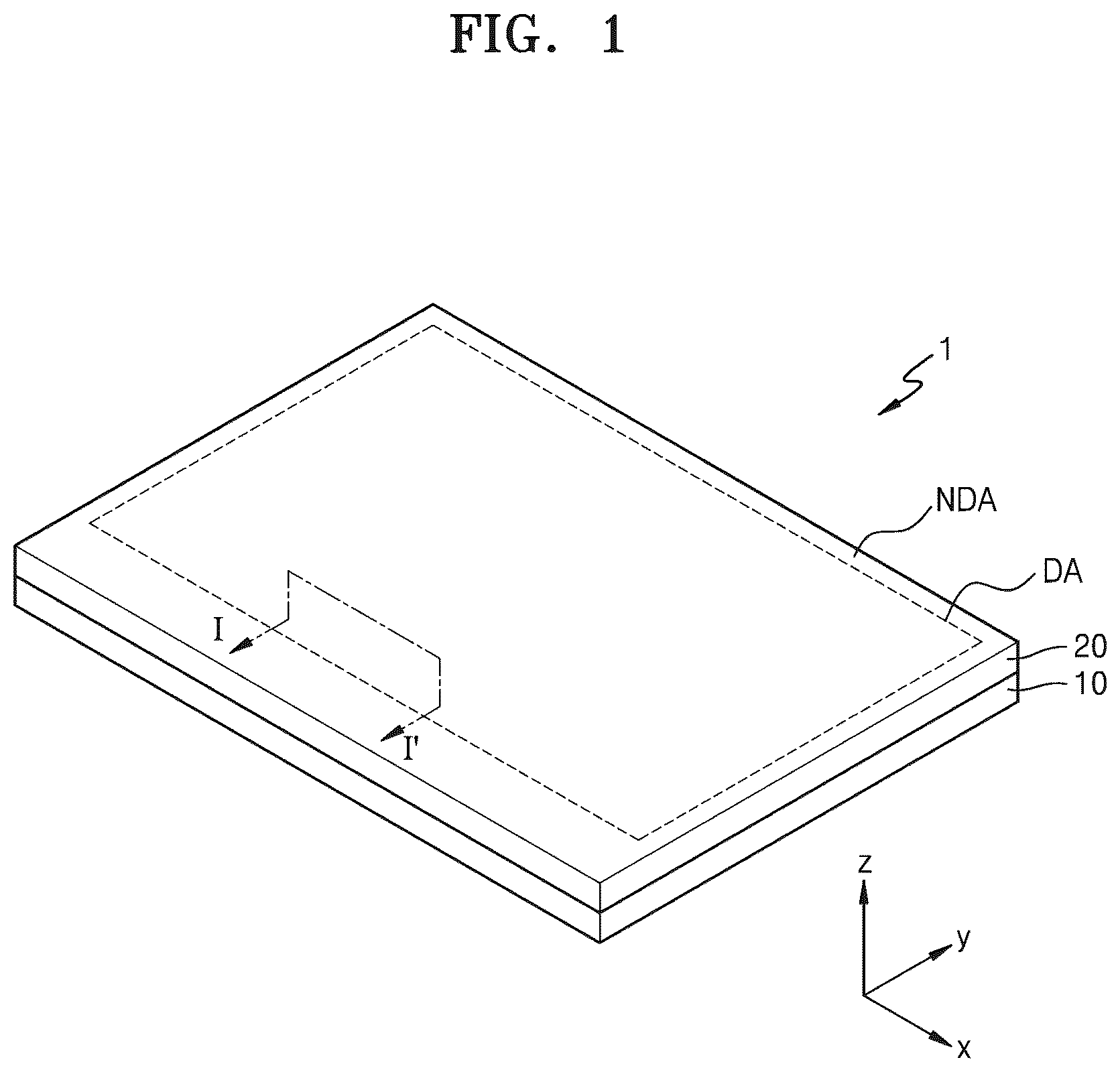 Patent US12588365 Figure 1 – Display apparatus and method of manufacturing the same