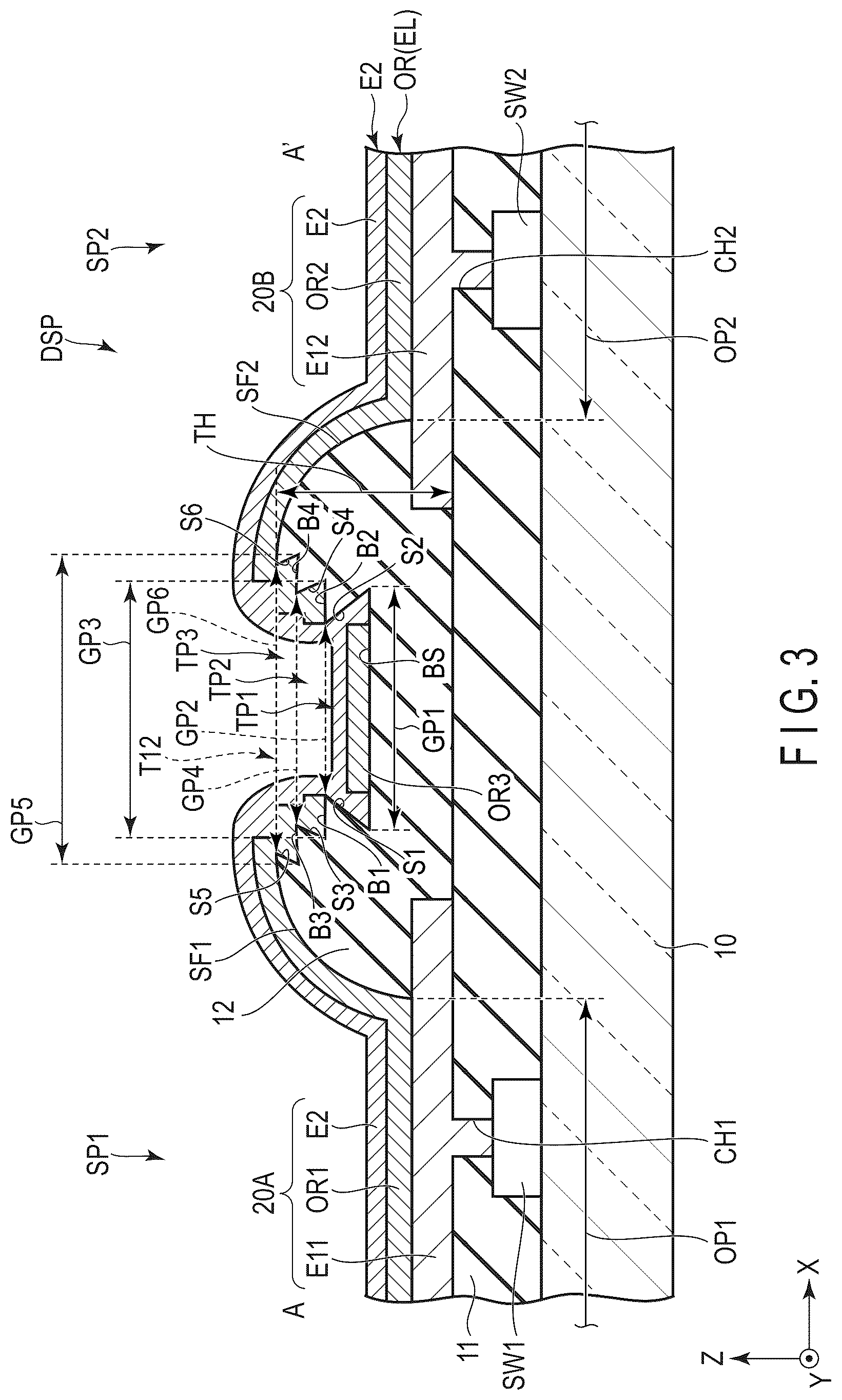 Patent US12588369 Figure 3 – Display device