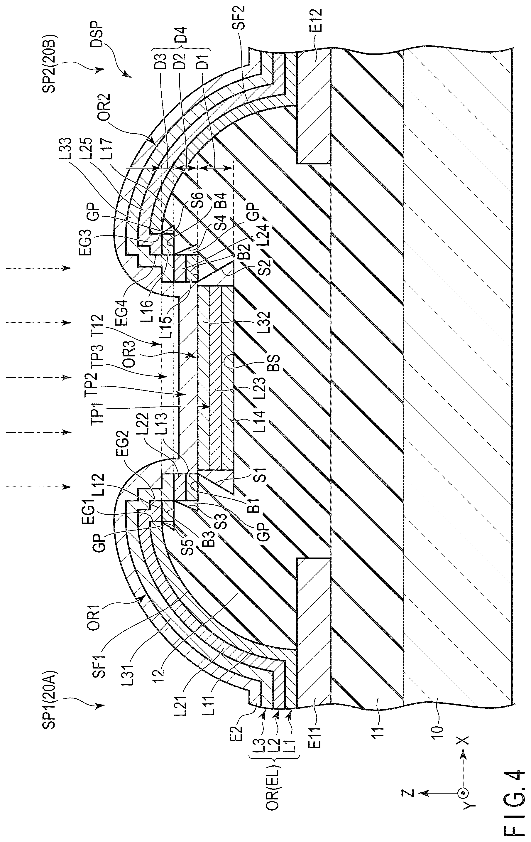 Patent US12588369 Figure 4 – Display device