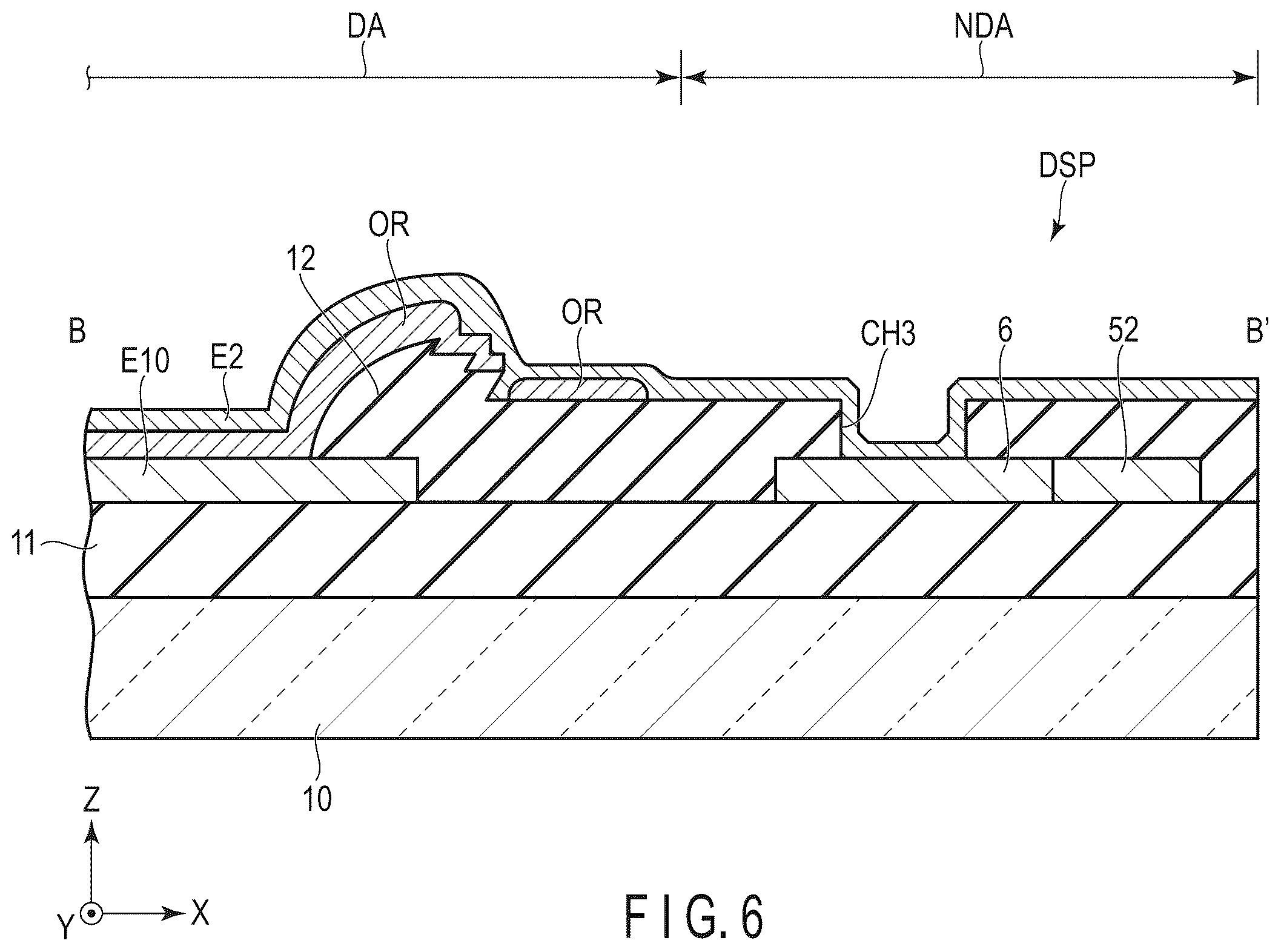 Patent US12588369 Figure 6 – Display device