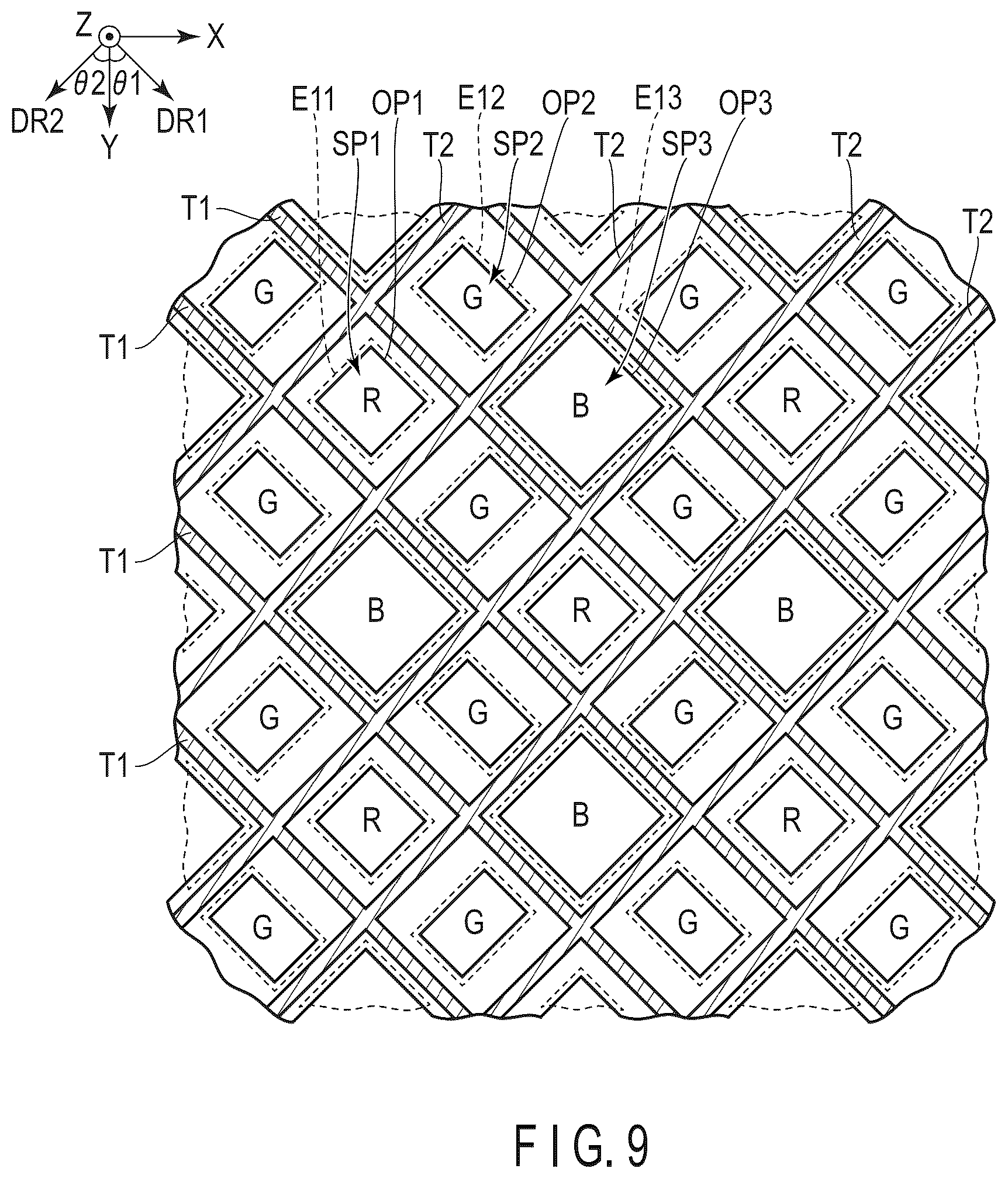 Patent US12588369 Figure 9 – Display device