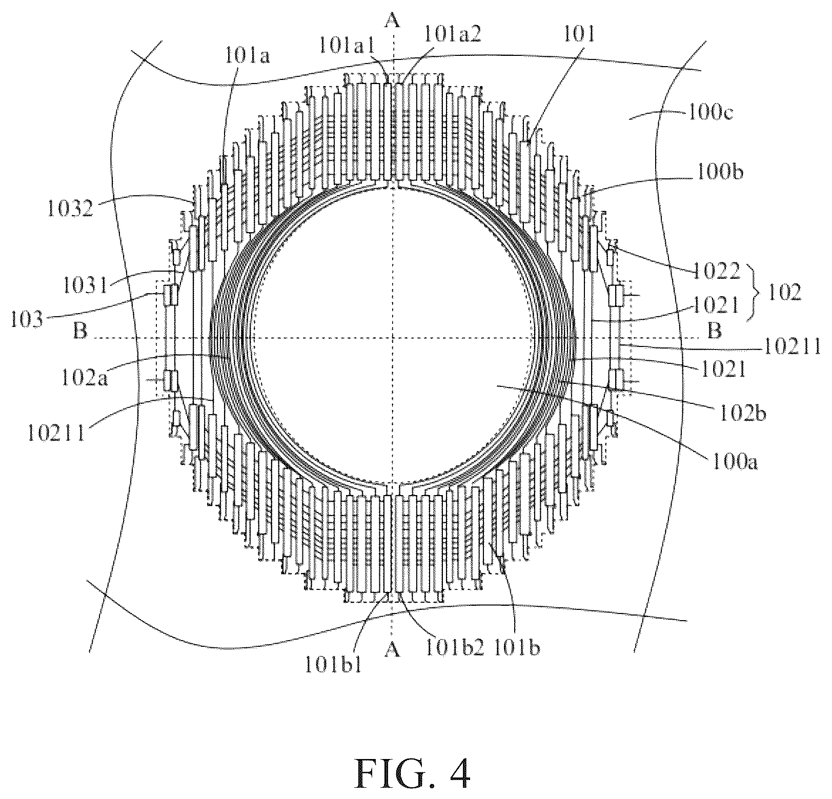 Patent US12588372 Figure 4 – Display device and electronic equipment