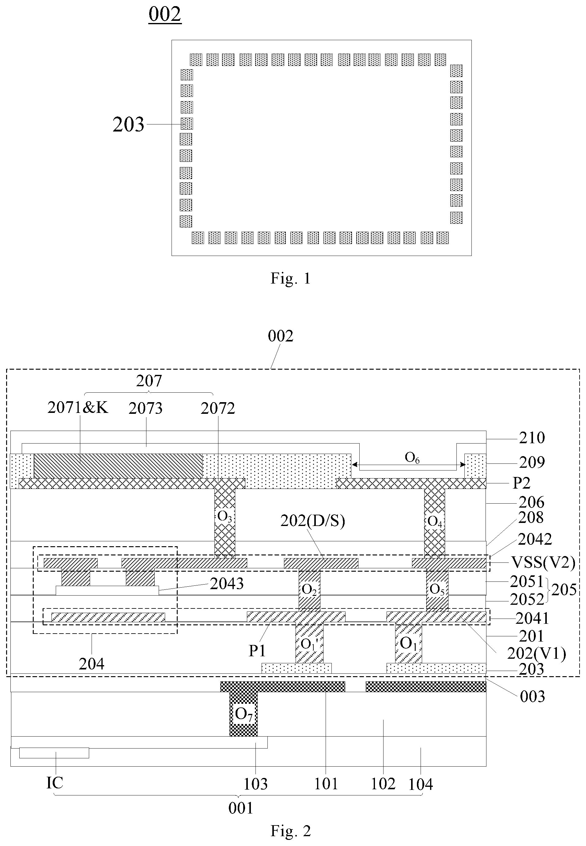 Patent US12588375 Figure 1 – Display device with signal lines being wired in display area and method for manufacturing the same