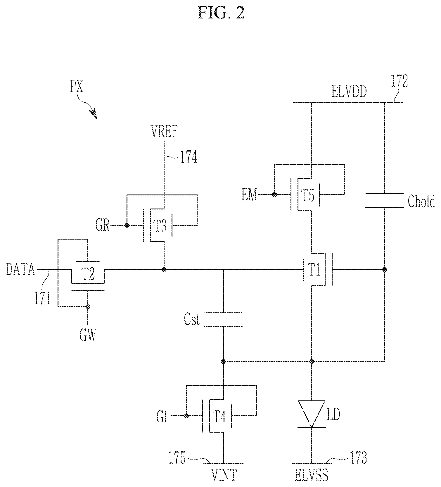 Patent US12588377 Figure 2 – Display device