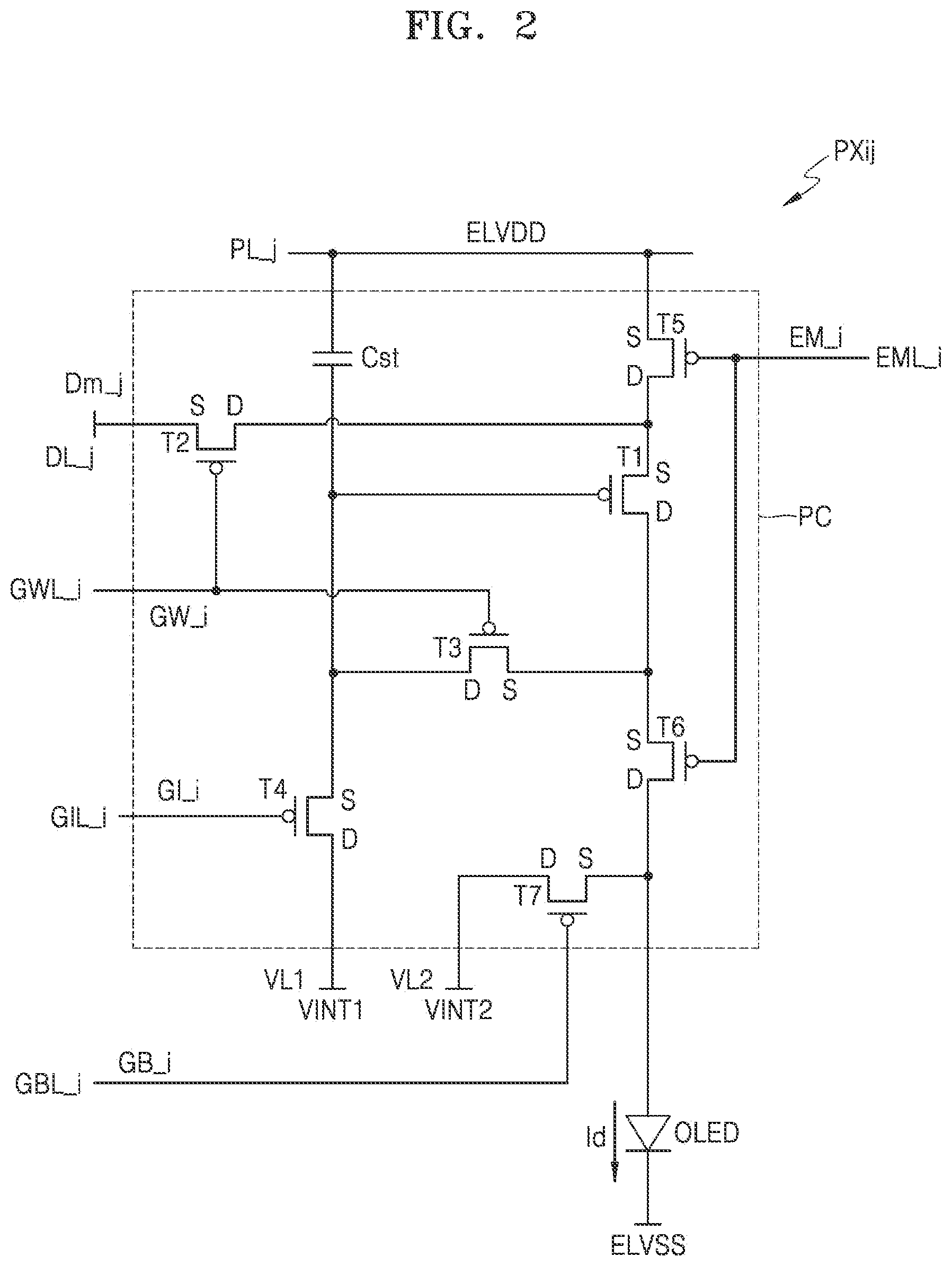 Patent US12588378 Figure 2 – Display apparatus including connecting patterns connecting conductive patters