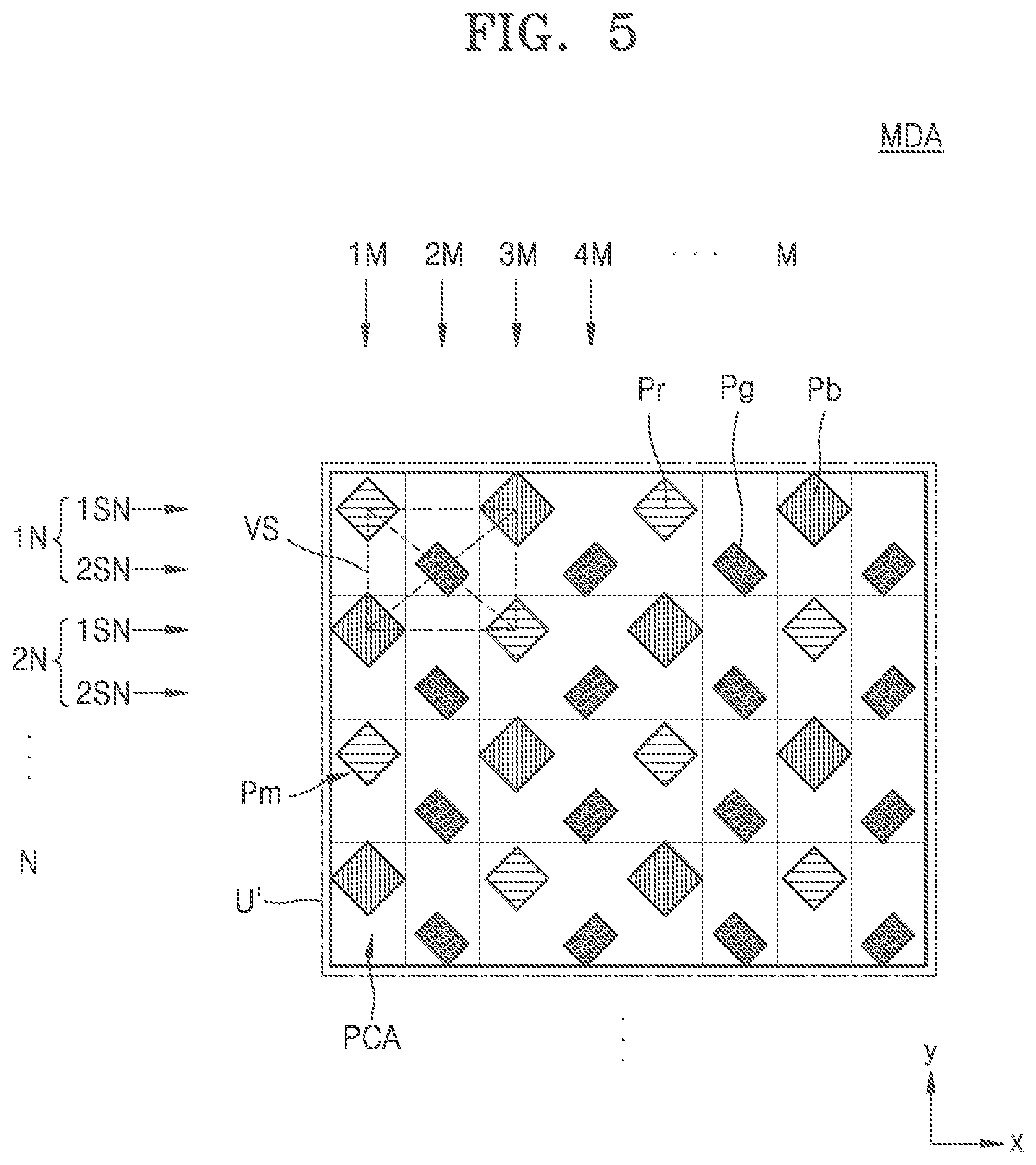 Patent US12588379 Figure 5 – Display device