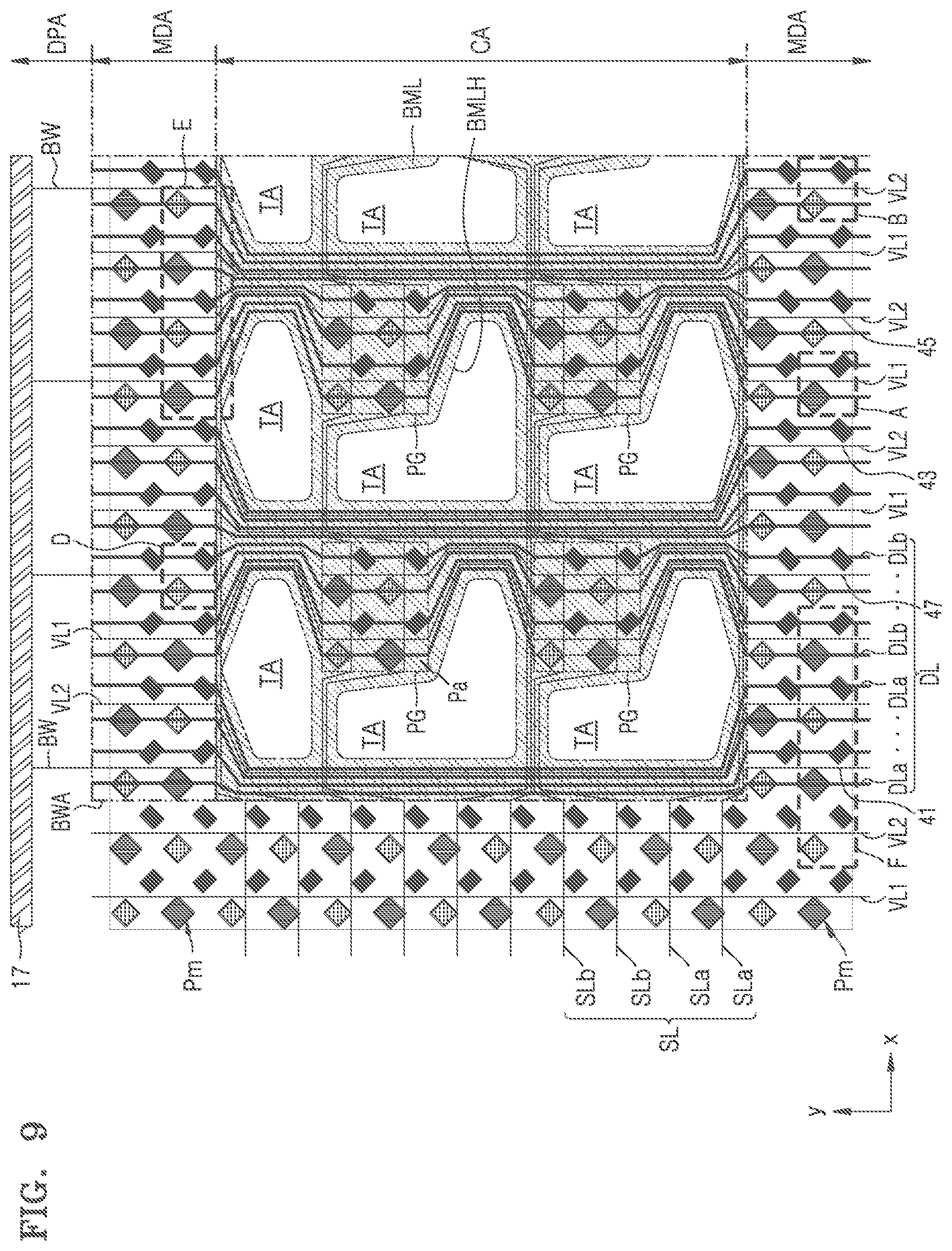 Patent US12588379 Figure 10 – Display device