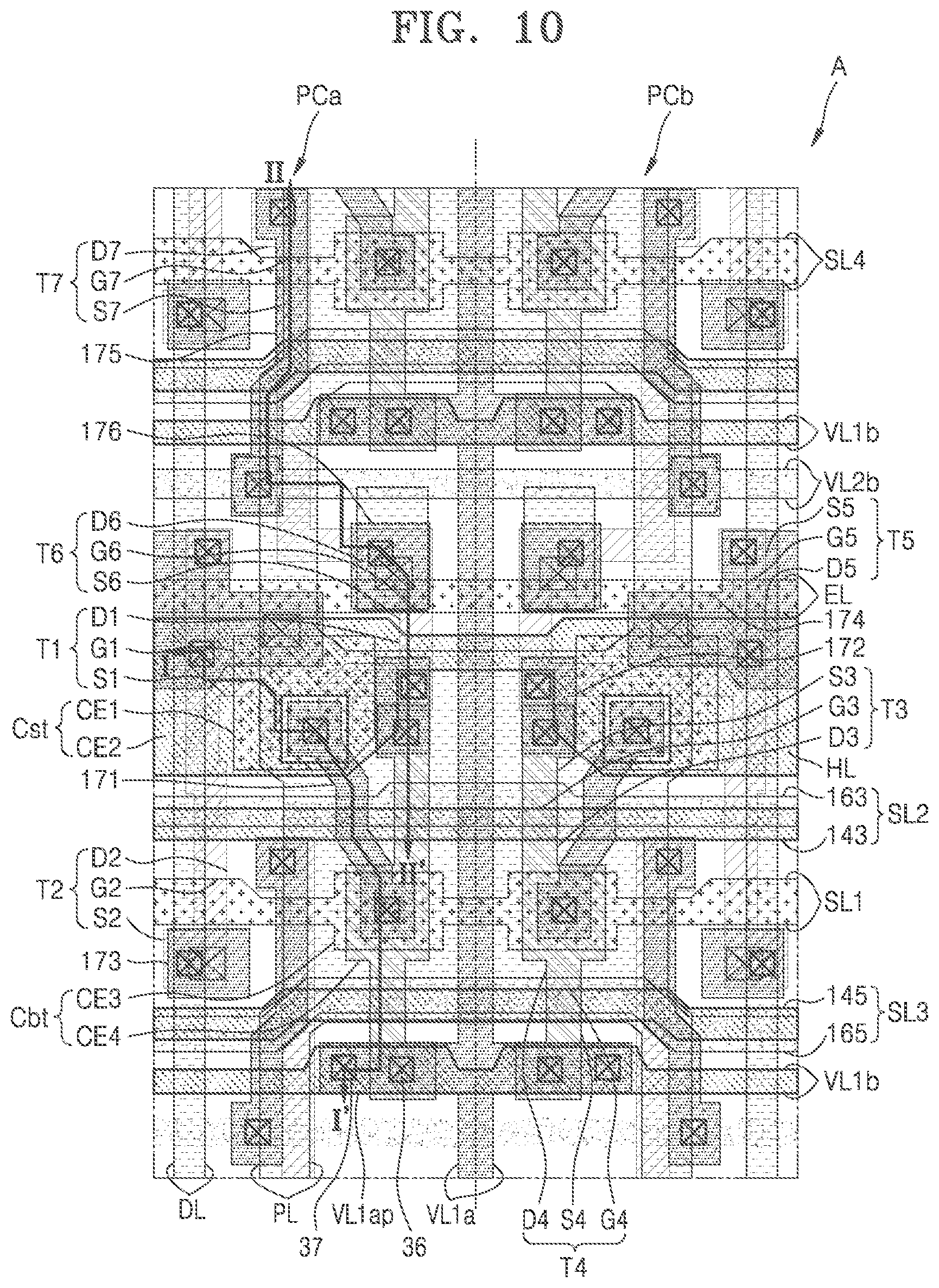 Patent US12588379 Figure 11 – Display device