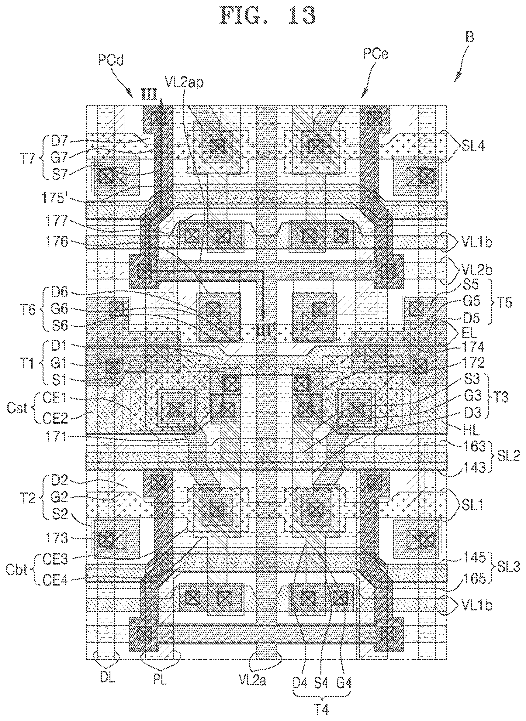 Patent US12588379 Figure 14 – Display device
