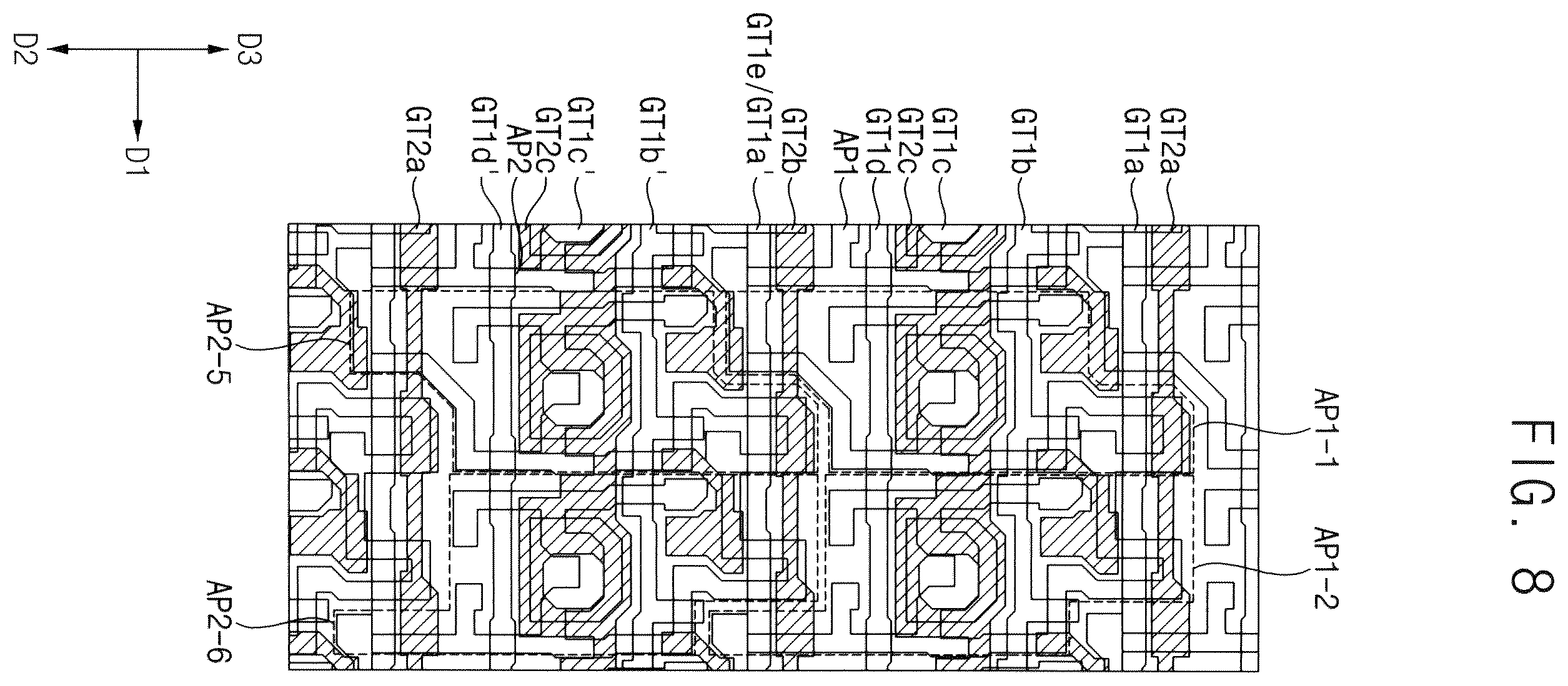 Patent US12588380 Figure 8 – Display device