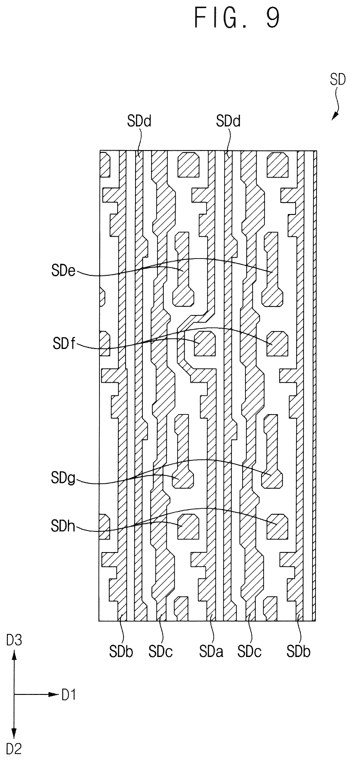 Patent US12588380 Figure 9 – Display device