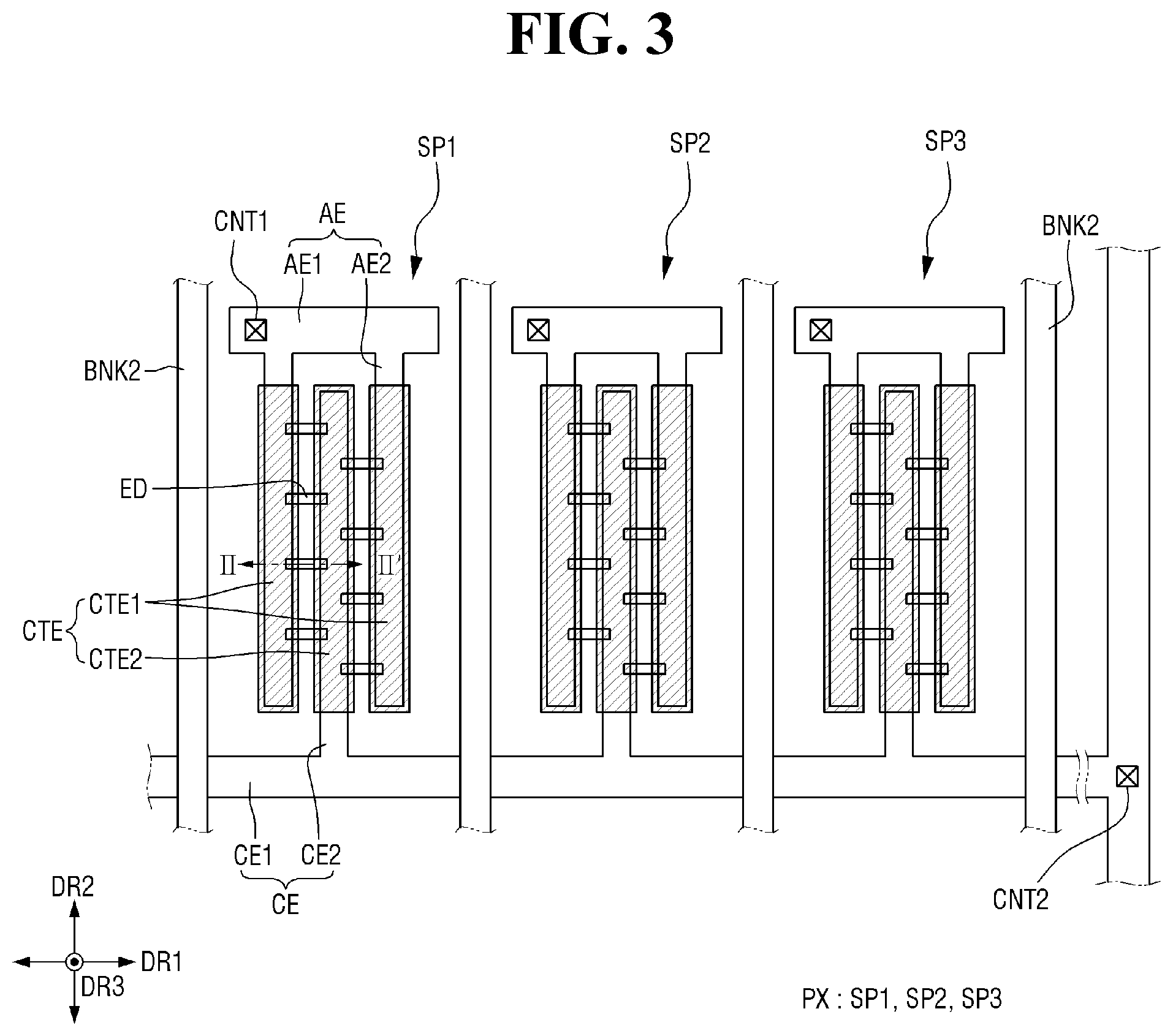 Patent US12588381 Figure 3 – Display device and method of manufacturing the same