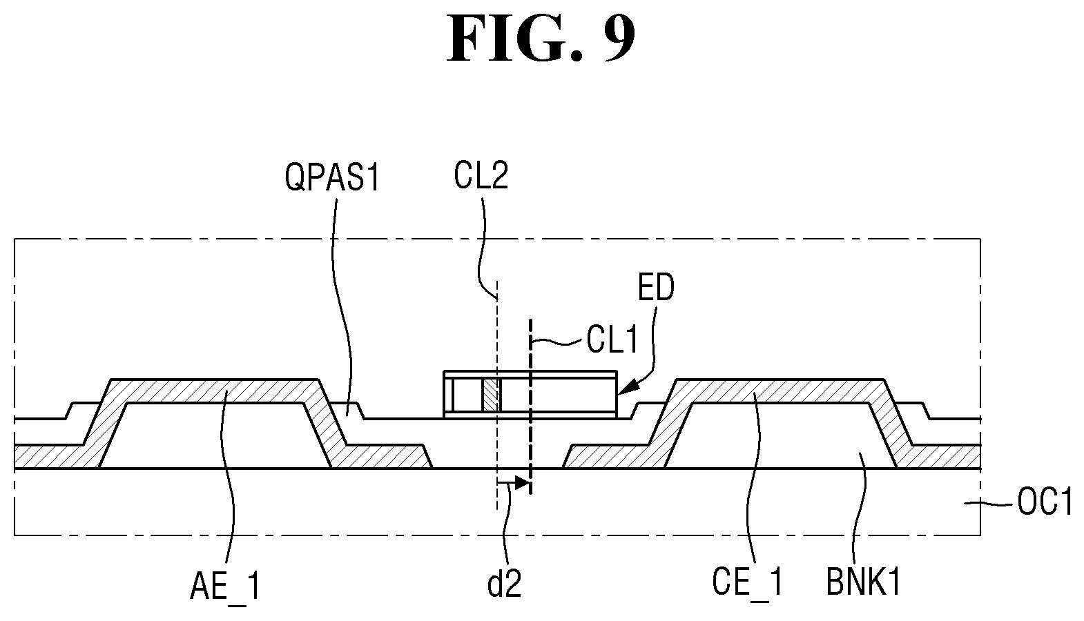 Patent US12588381 Figure 9 – Display device and method of manufacturing the same