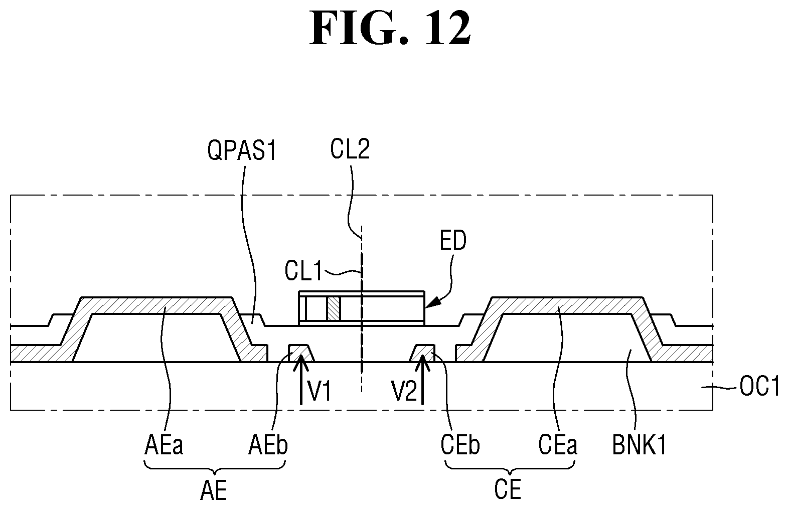 Patent US12588381 Figure 12 – Display device and method of manufacturing the same