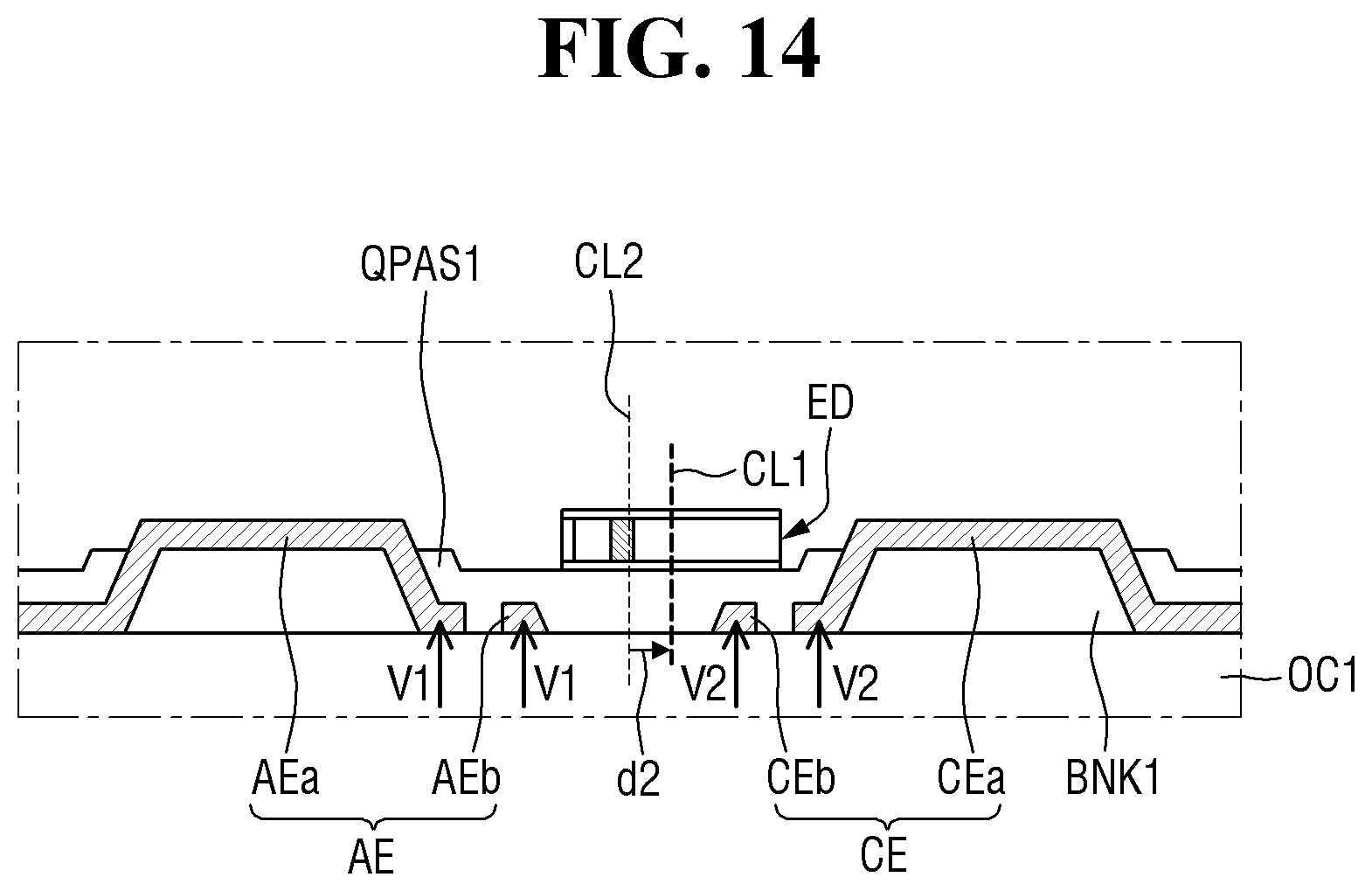 Patent US12588381 Figure 14 – Display device and method of manufacturing the same
