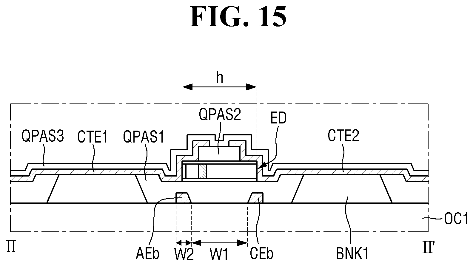 Patent US12588381 Figure 15 – Display device and method of manufacturing the same