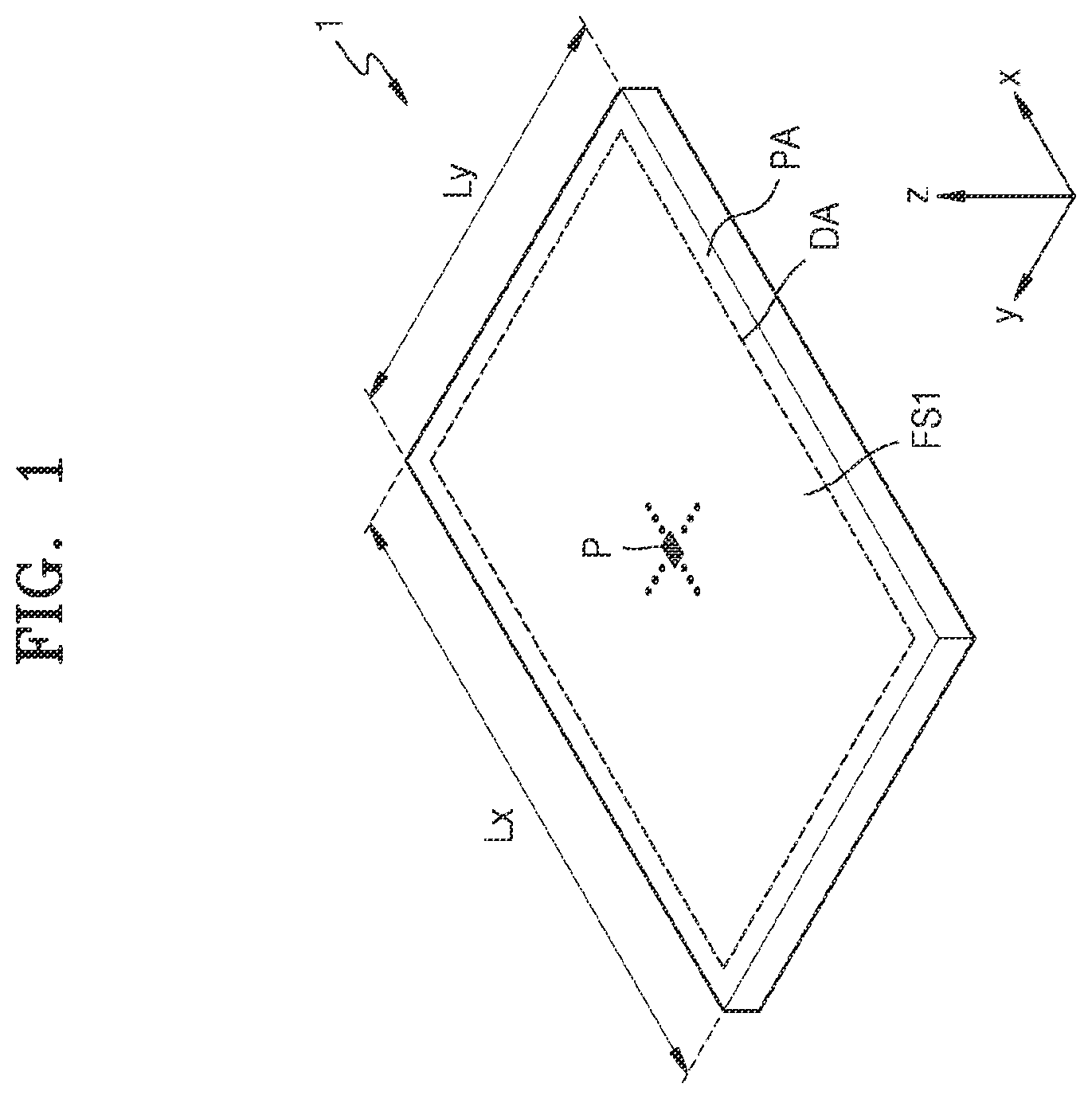 Patent US12588383 Figure 1 – Display panel