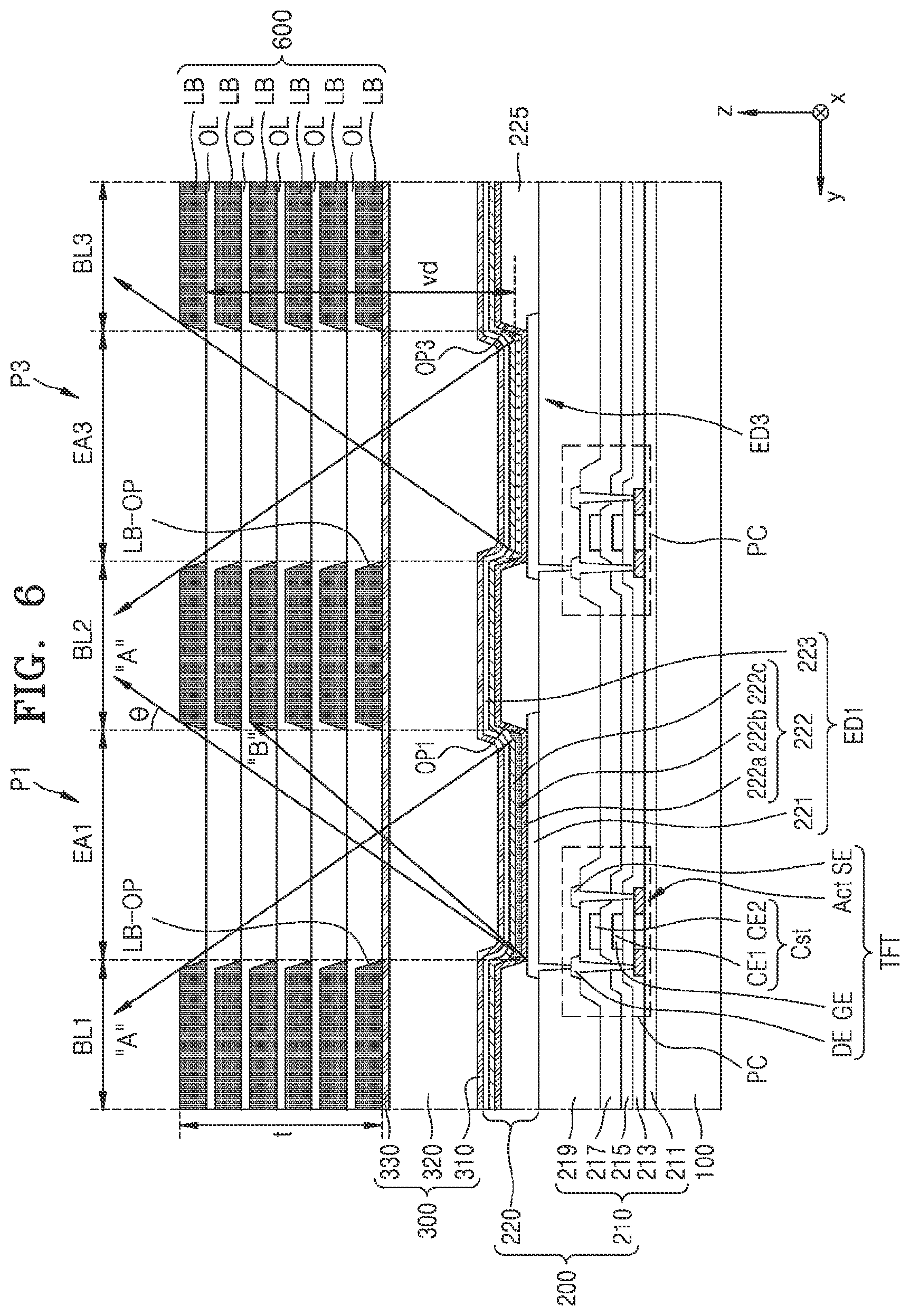 Patent US12588383 Figure 7 – Display panel