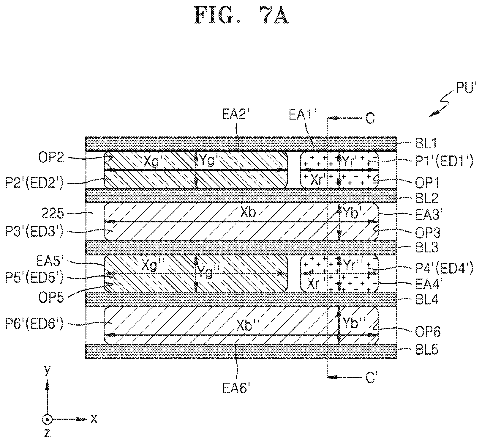 Patent US12588383 Figure 8 – Display panel