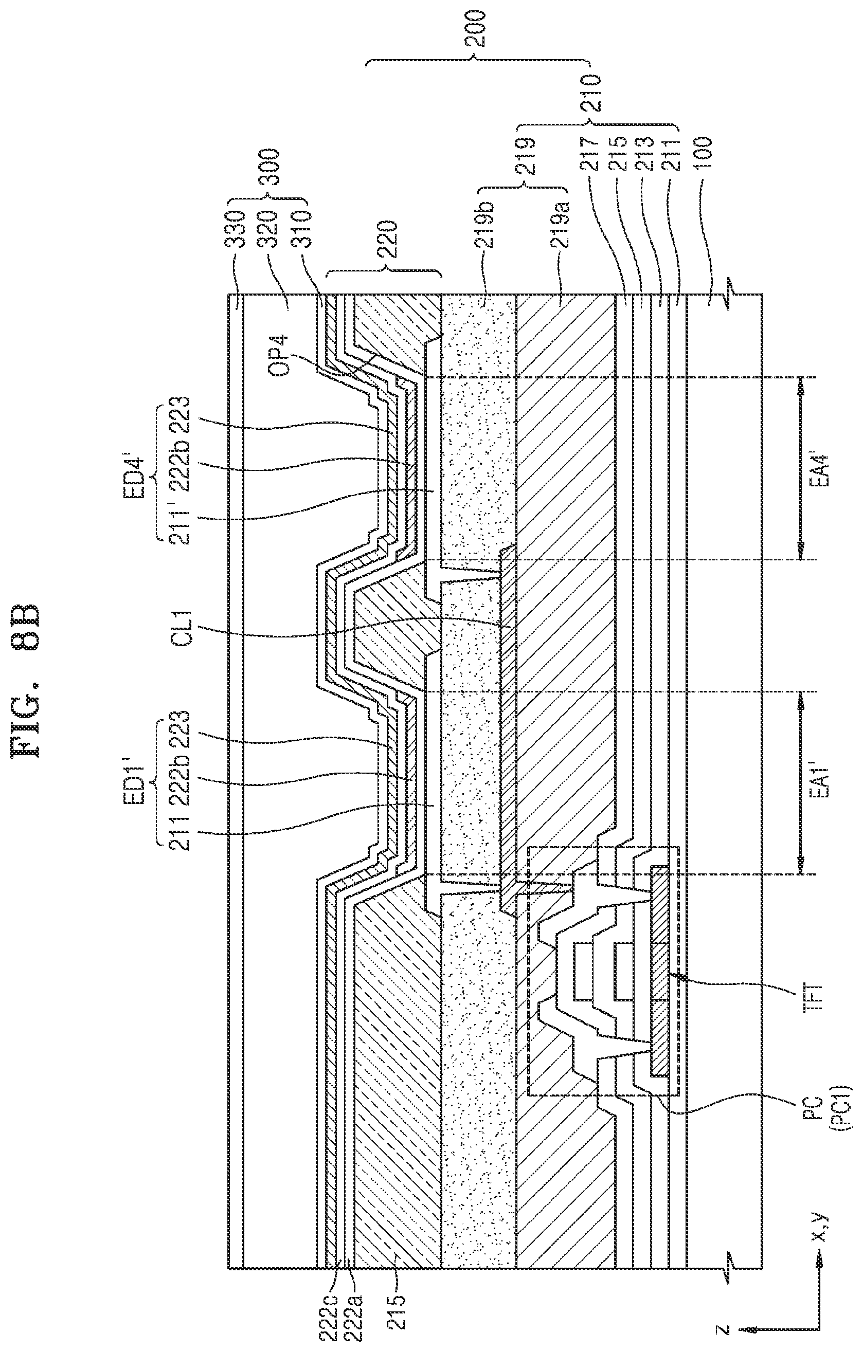 Patent US12588383 Figure 11 – Display panel