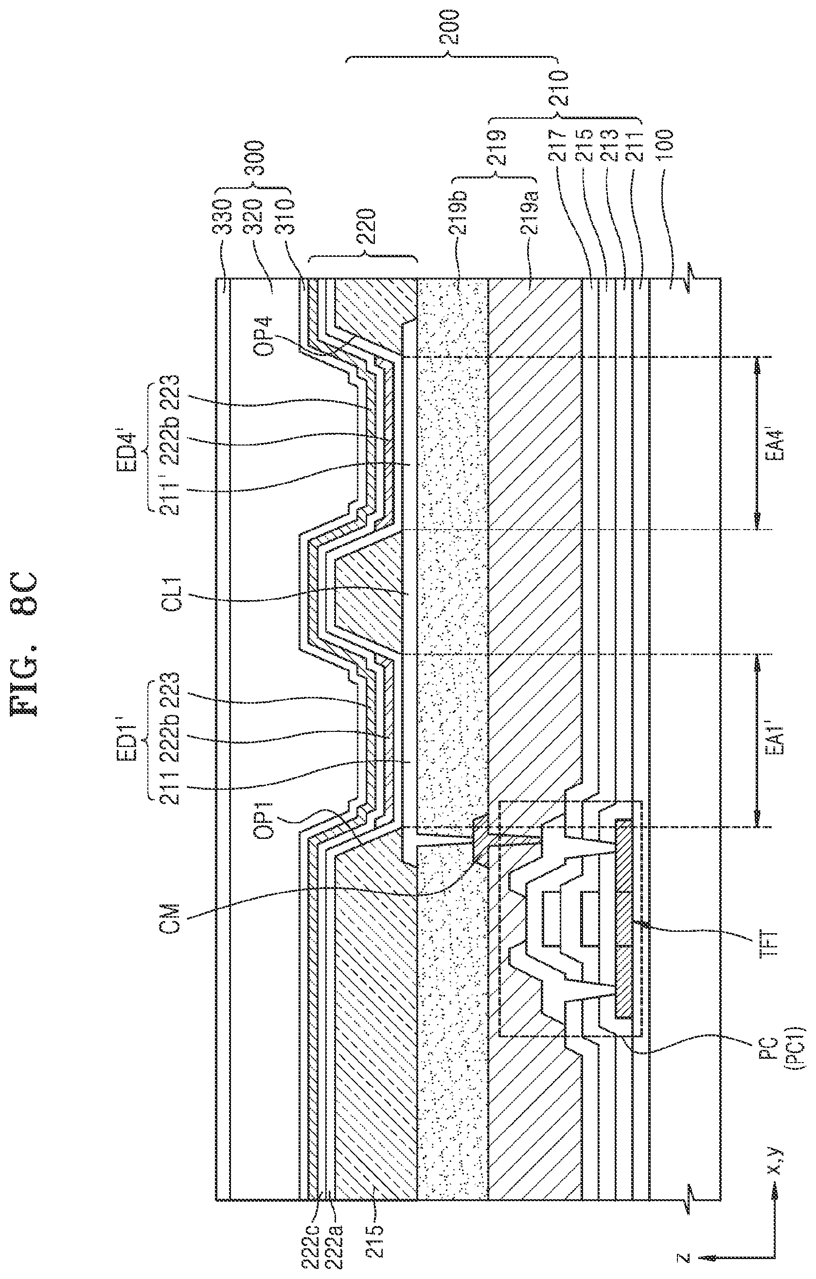 Patent US12588383 Figure 12 – Display panel