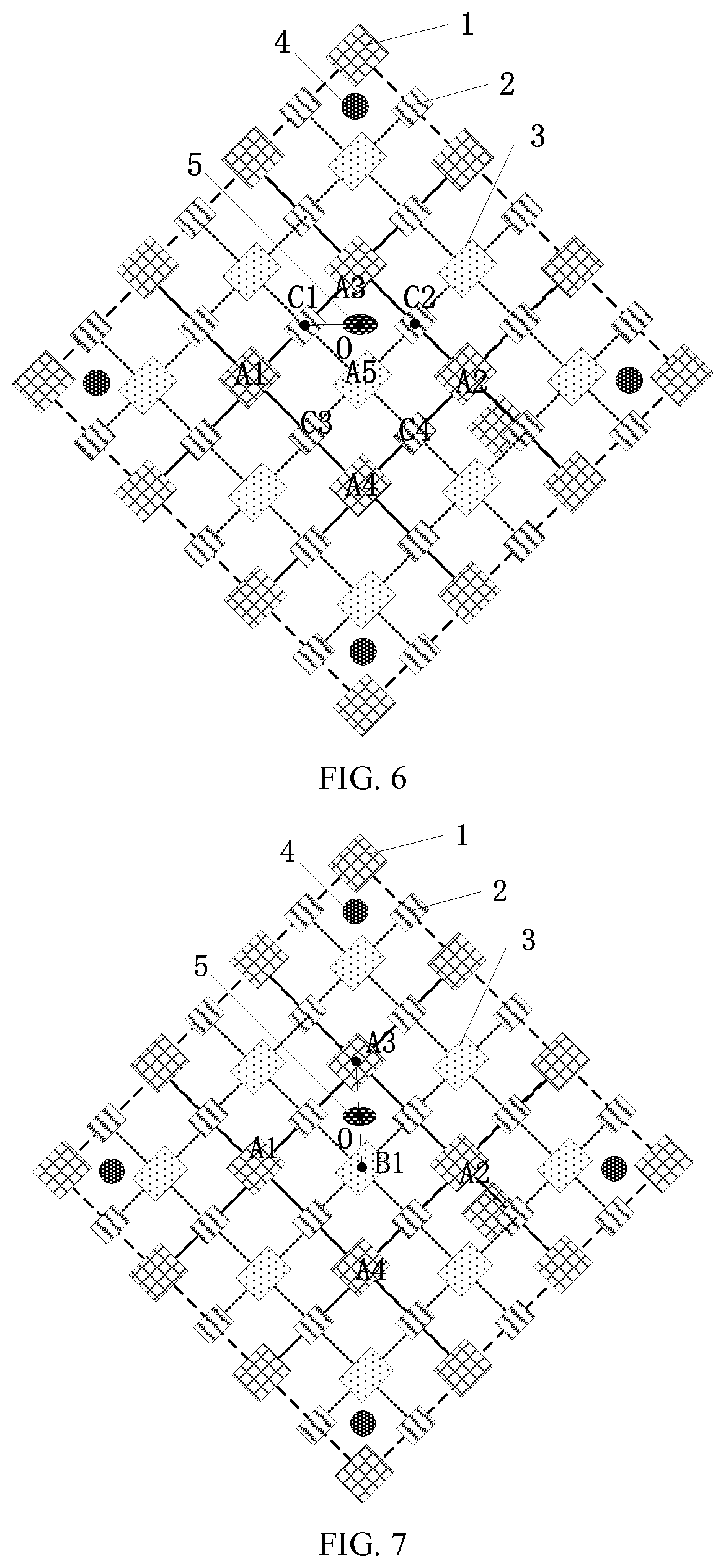 Patent US12588384 Figure 4 – Display base plate including main and auxiliary spacers