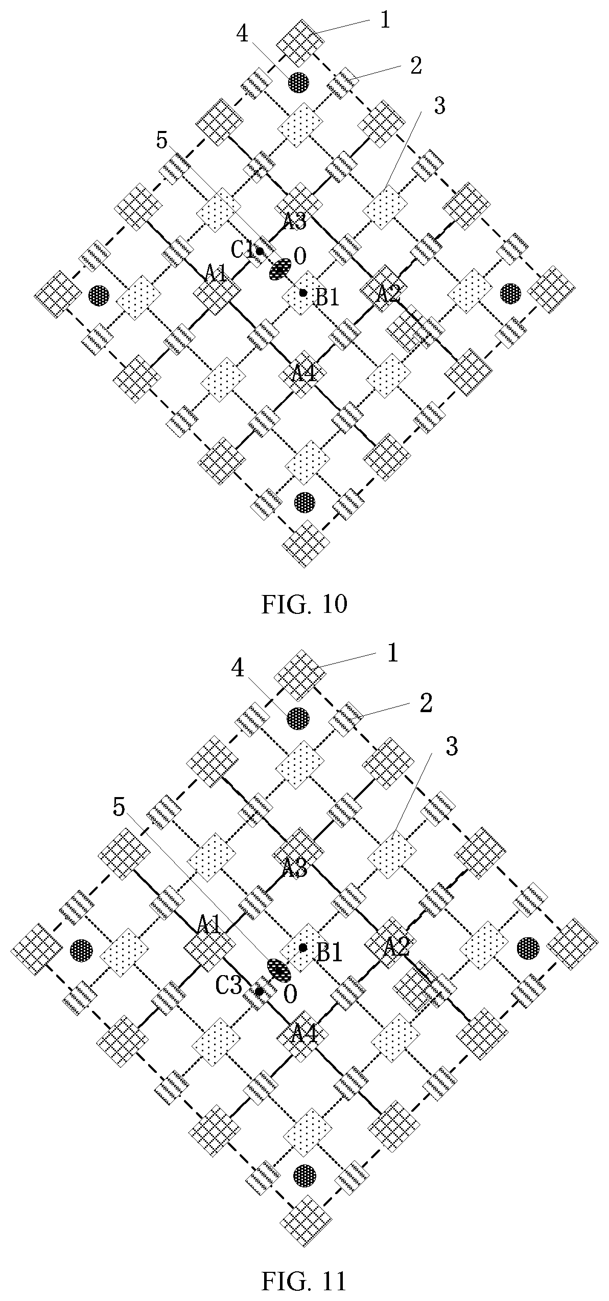 Patent US12588384 Figure 6 – Display base plate including main and auxiliary spacers