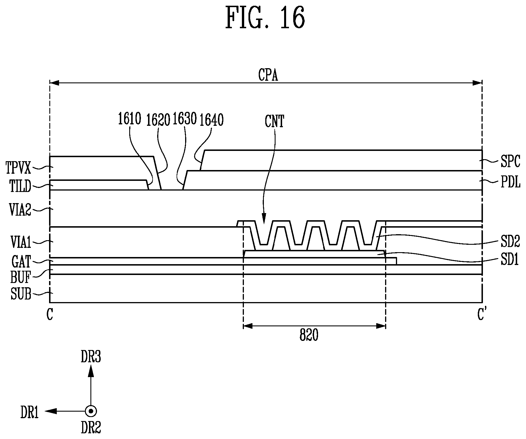 Patent US12588388 Figure 15 – Display device and touch display panel
