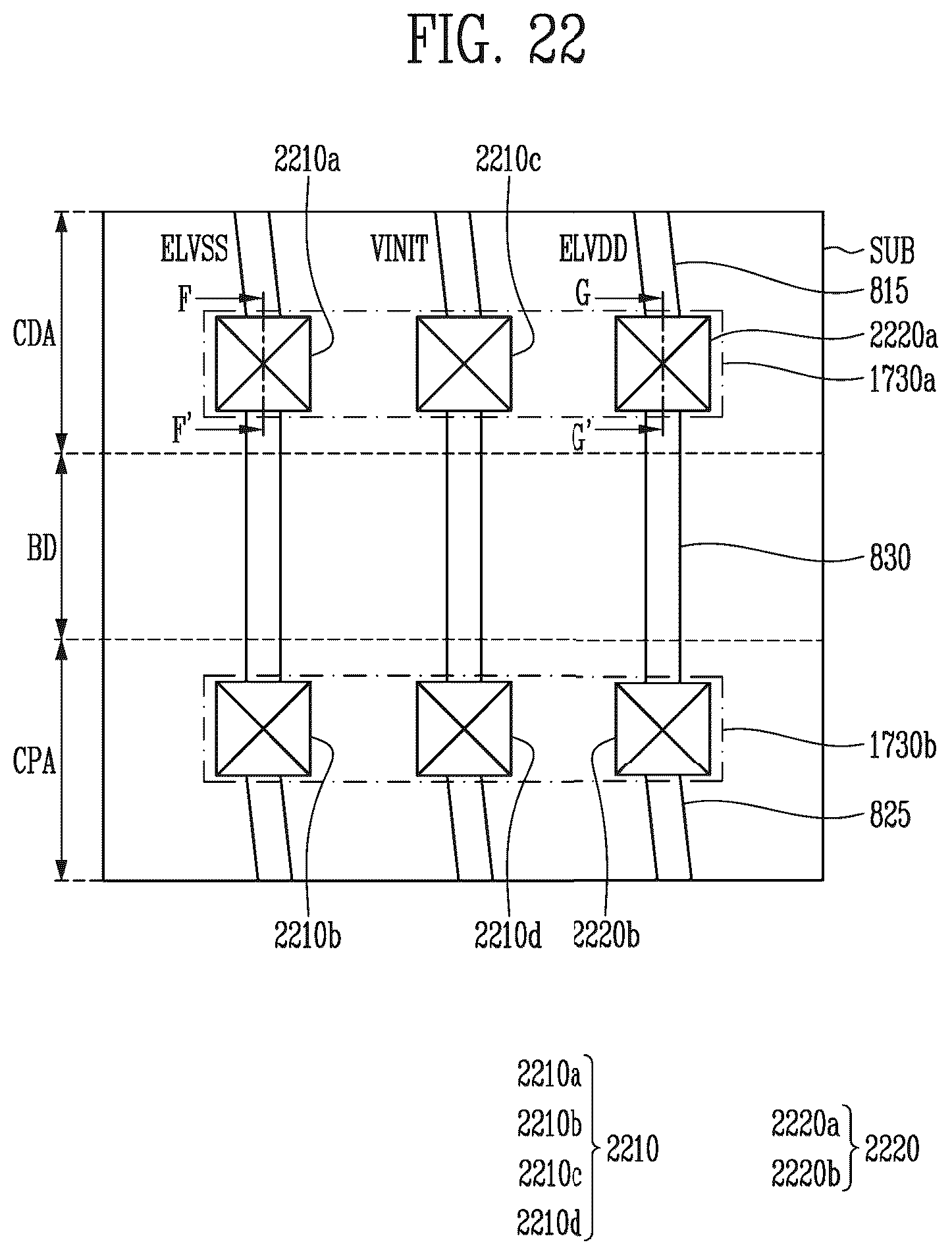 Patent US12588388 Figure 20 – Display device and touch display panel