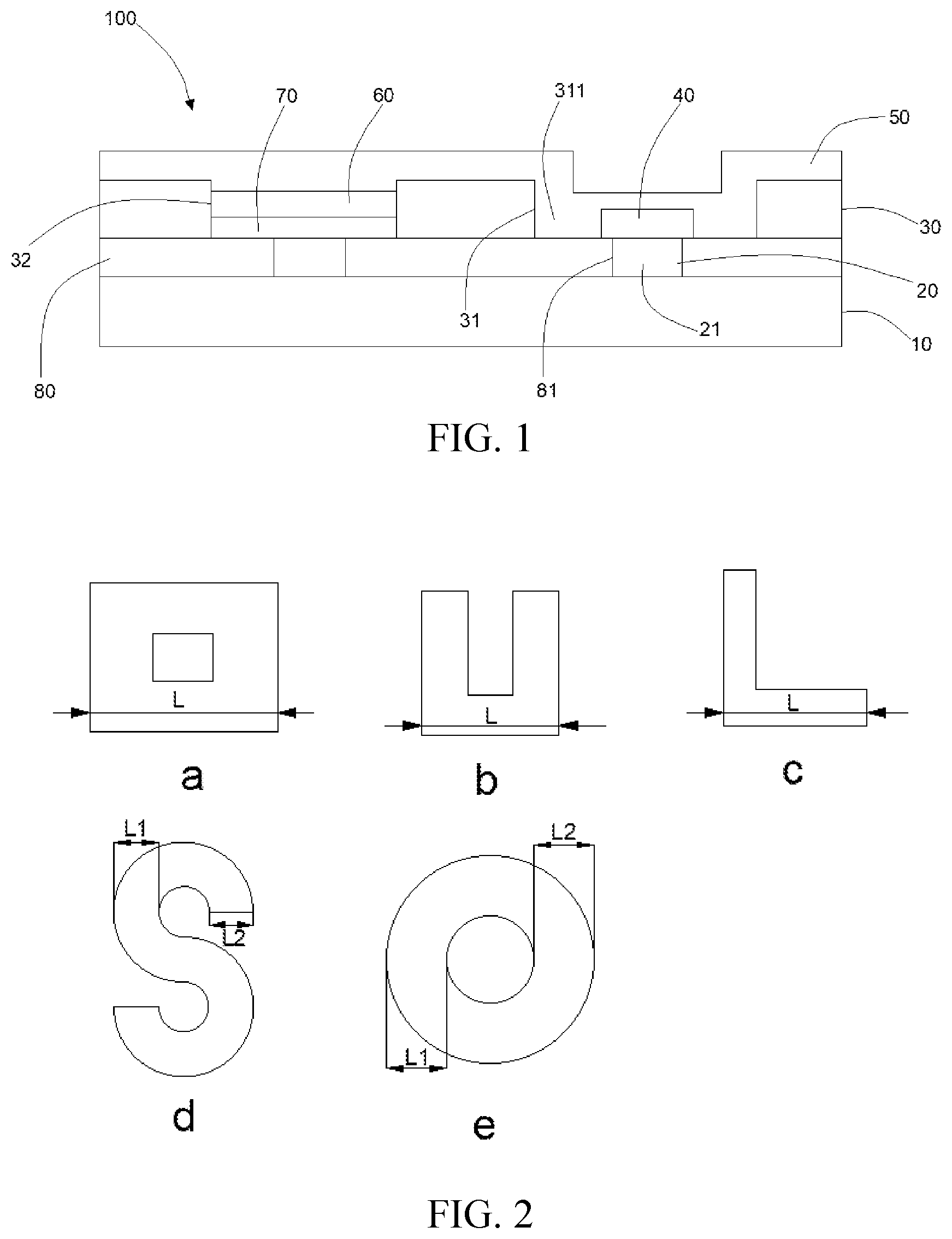 Patent US12588391 Figure 1 – OLED display panel and method of fabricating OLED display panel