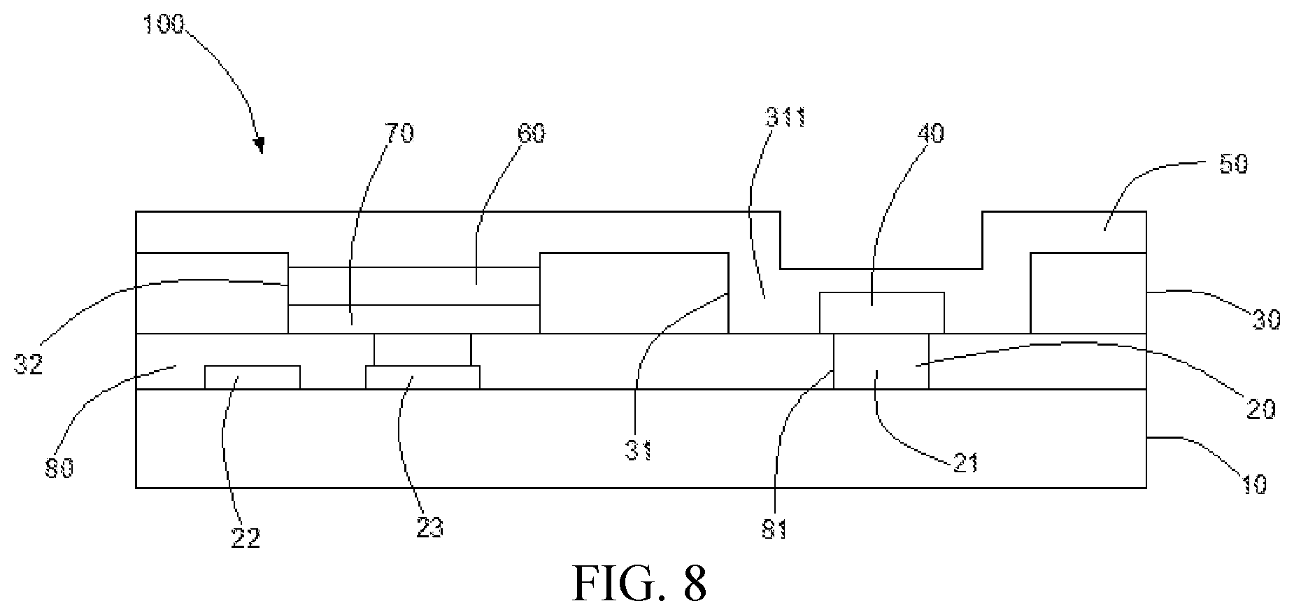 Patent US12588391 Figure 5 – OLED display panel and method of fabricating OLED display panel
