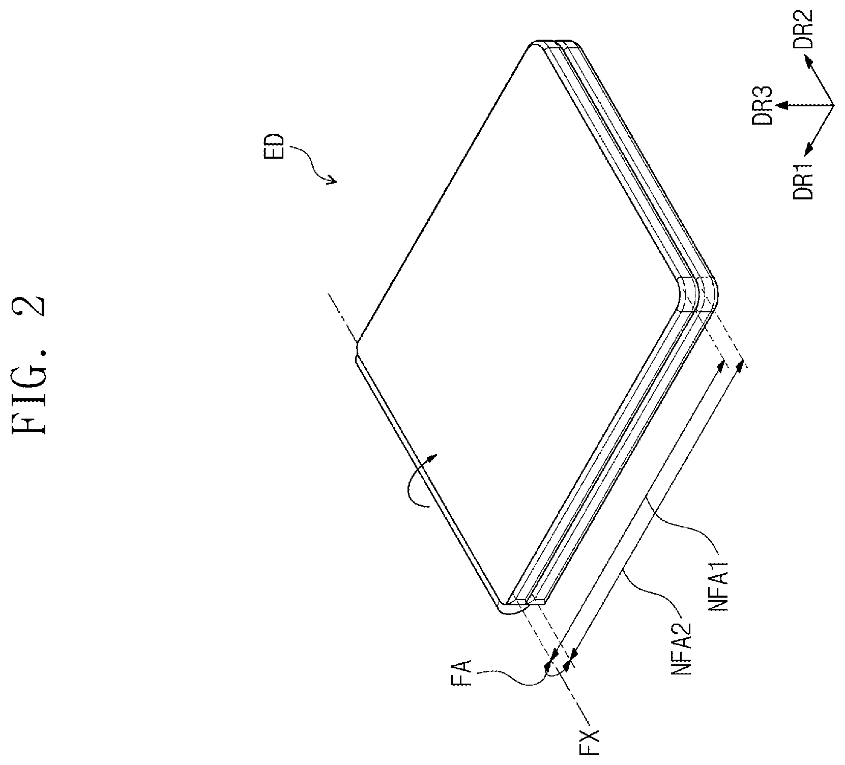 Patent US12588392 Figure 2 – Display device