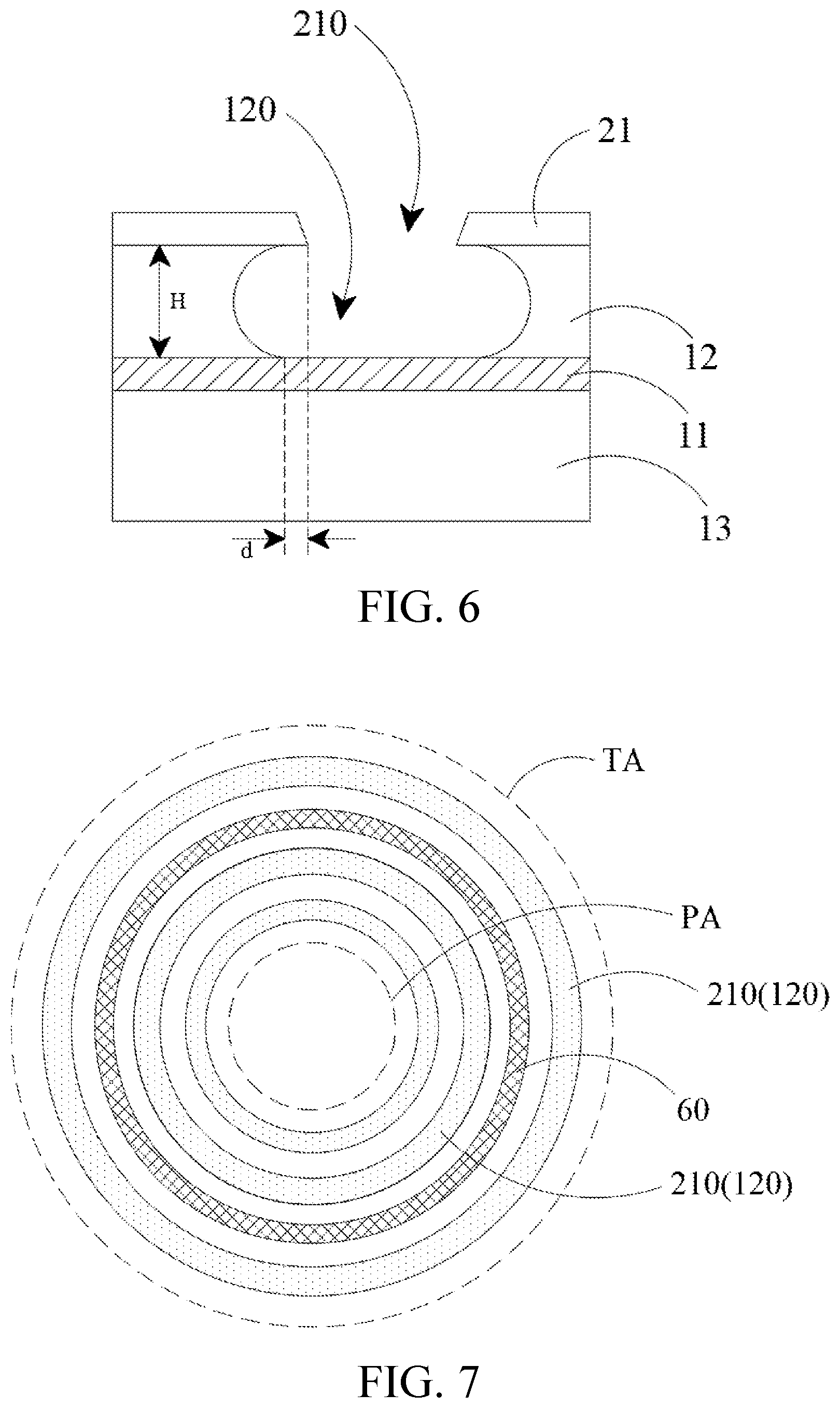 Patent US12588393 Figure 4 – Display panel and display device with openings in the transition areas