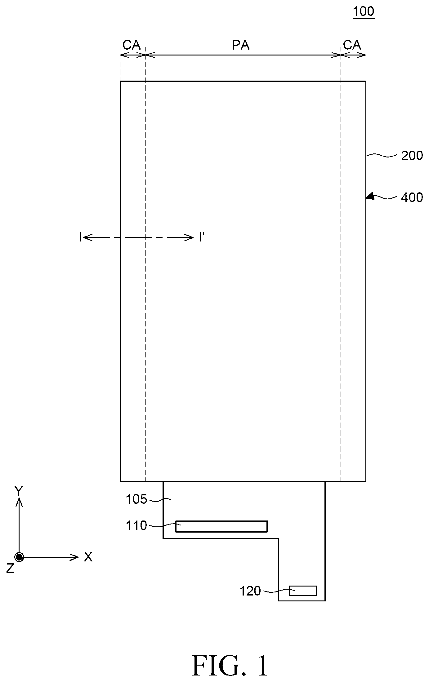 Patent US12588394 — Display device — Figure 1