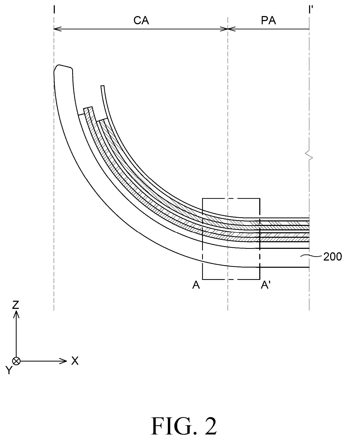Patent US12588394 Figure 2 – Display device